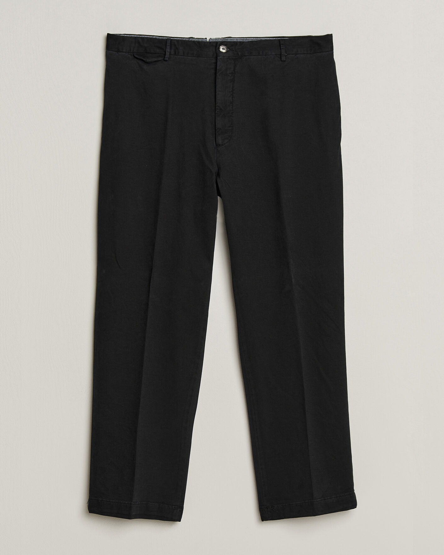 Mies | Housut | Santaniello | Washed Cotton Trousers Black