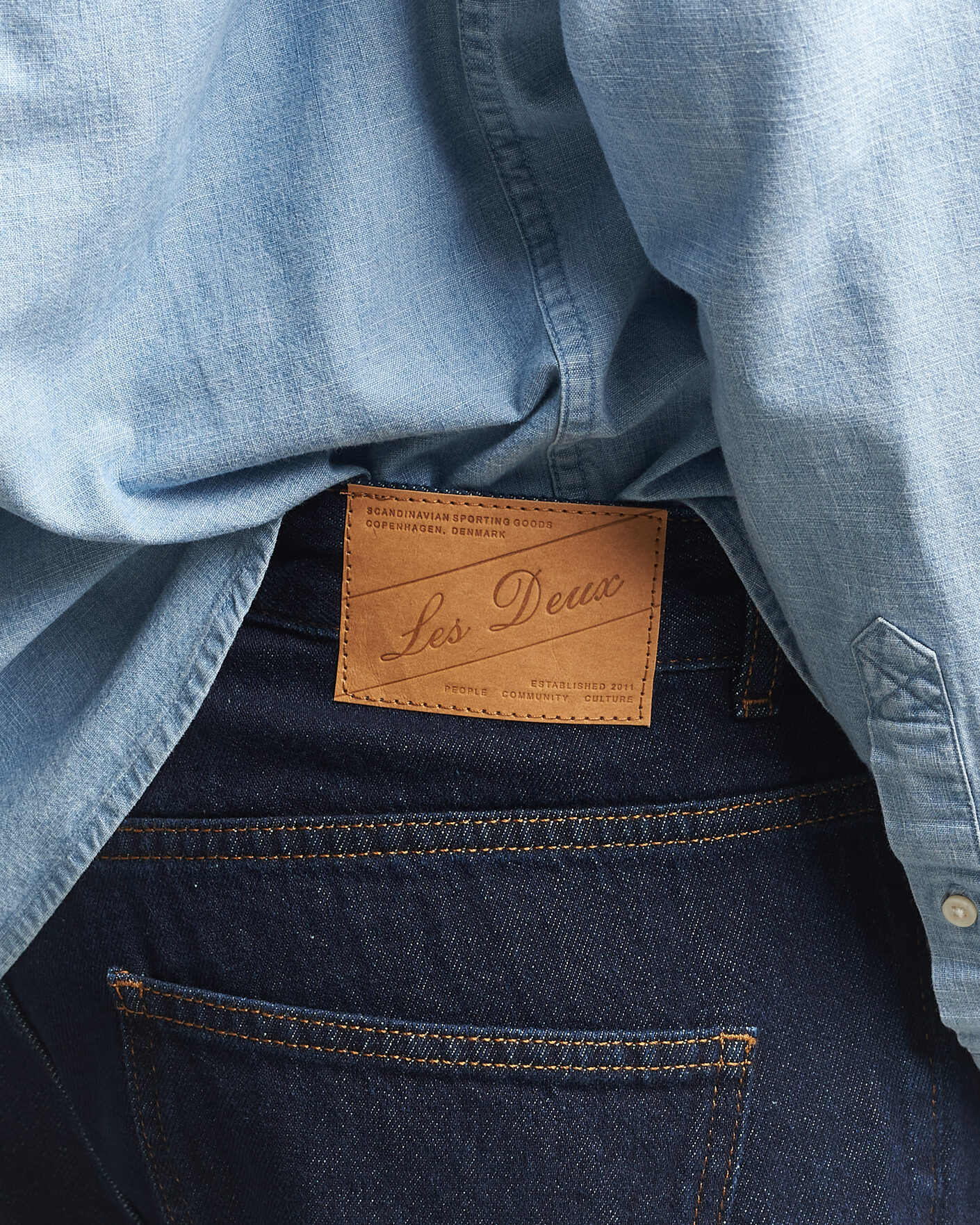 Mies | Farkut | LES DEUX | Ryder Jeans Dark Indigo Wash