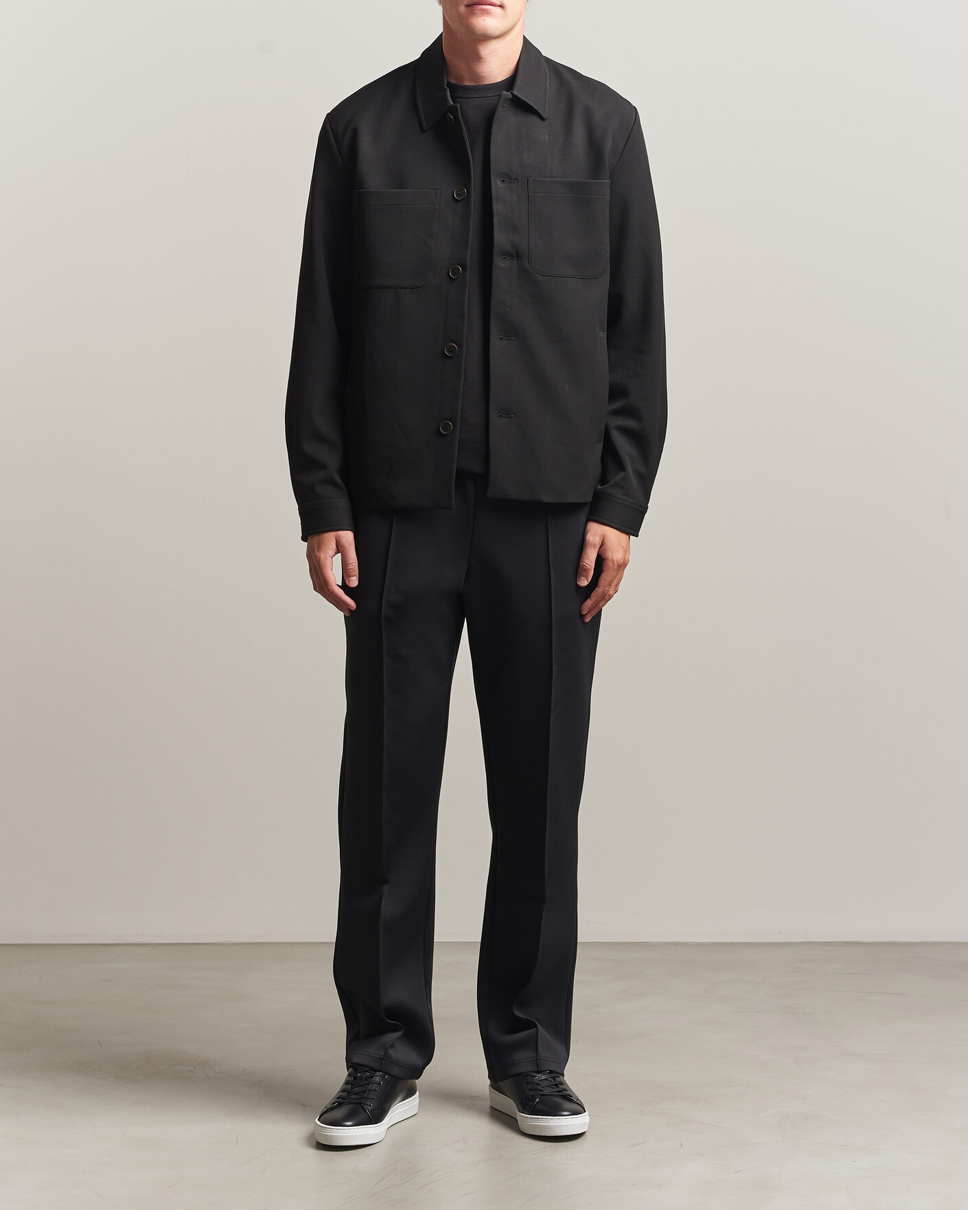 Mies | Kauluspaidat | LES DEUX | Marsielle Hybrid Jacket Black
