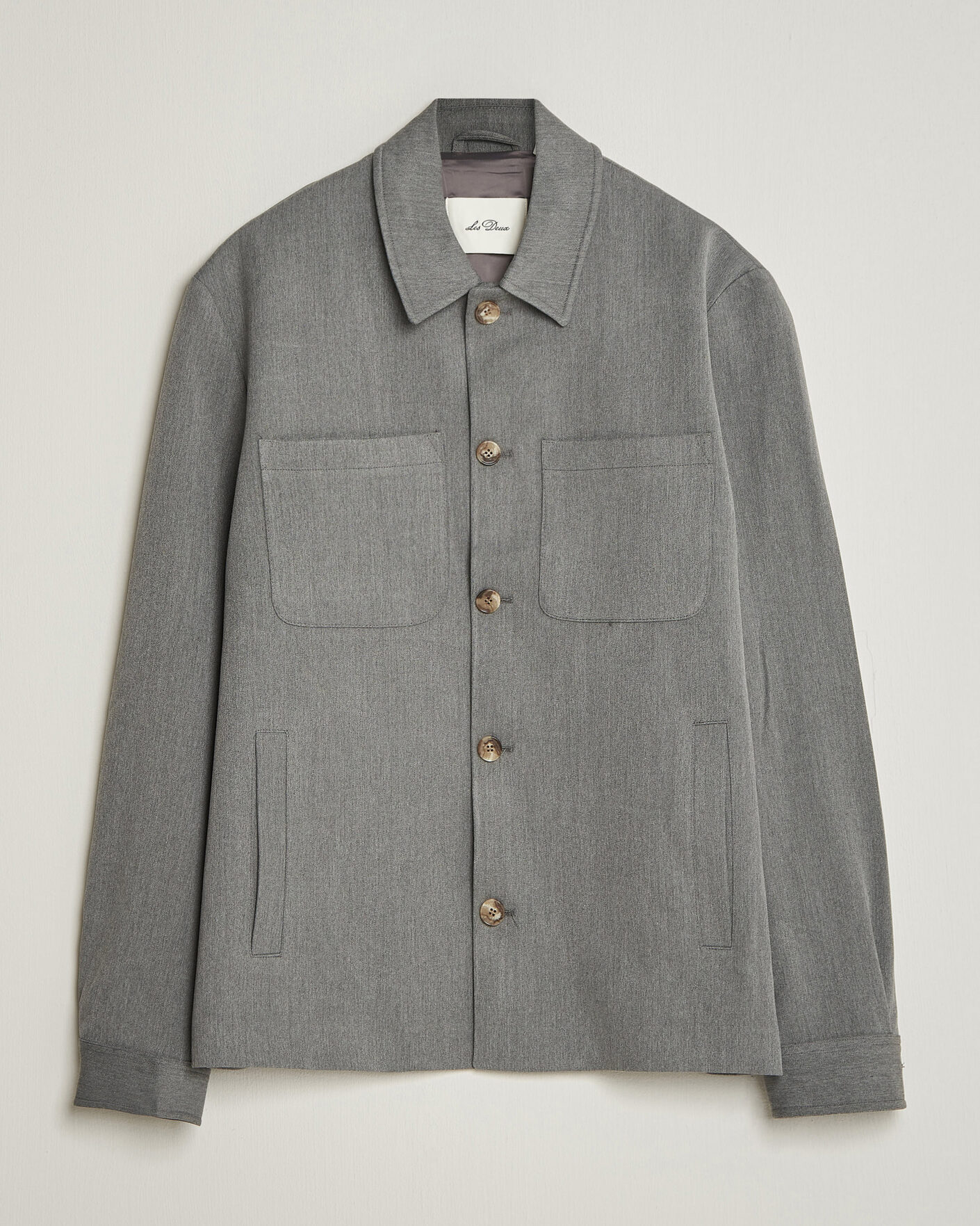 Mies | Kauluspaidat | LES DEUX | Marsielle Hybrid Jacket Grey Melange