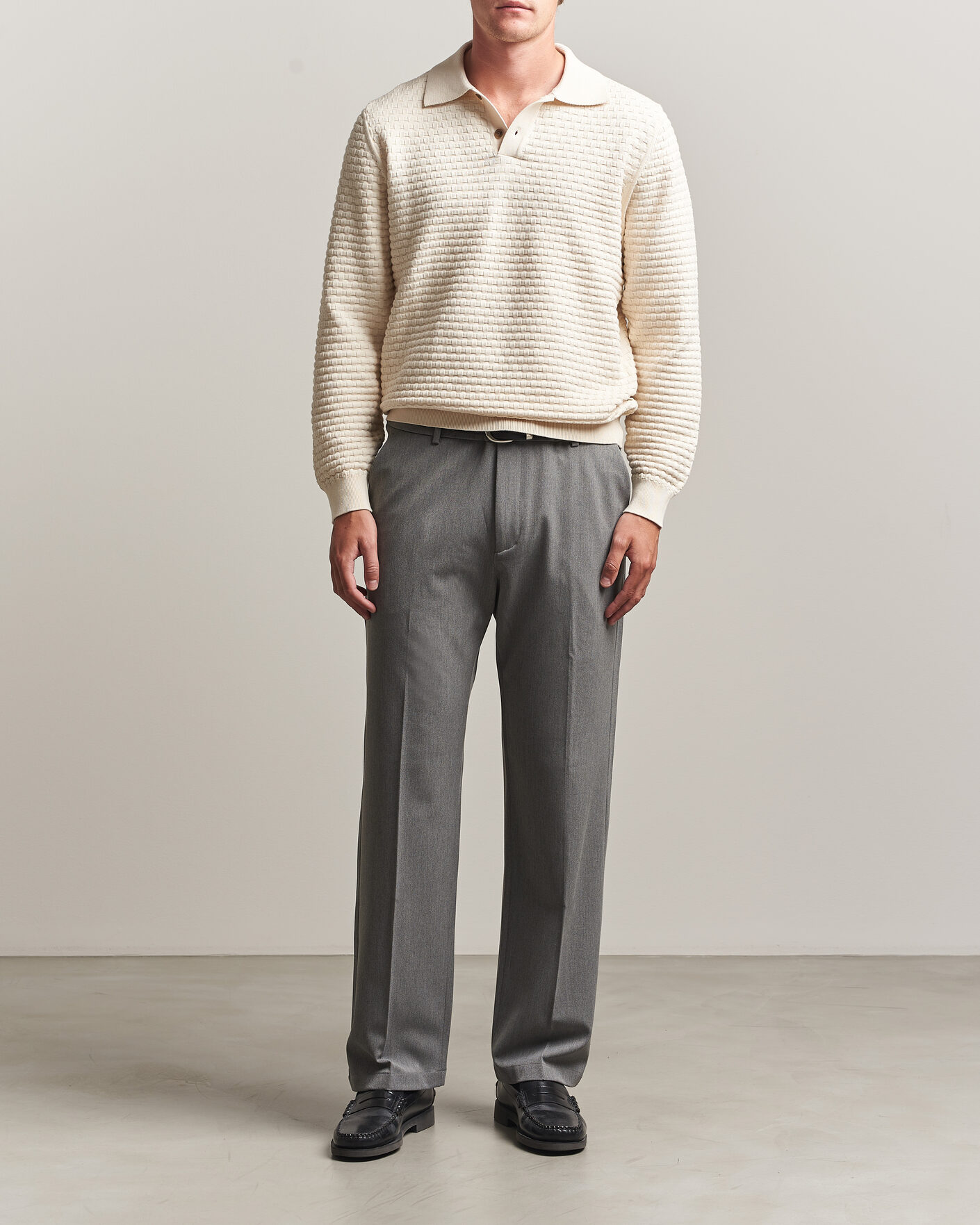 Mies | Housut | LES DEUX | Como Solid Slack Pants Grey Melange