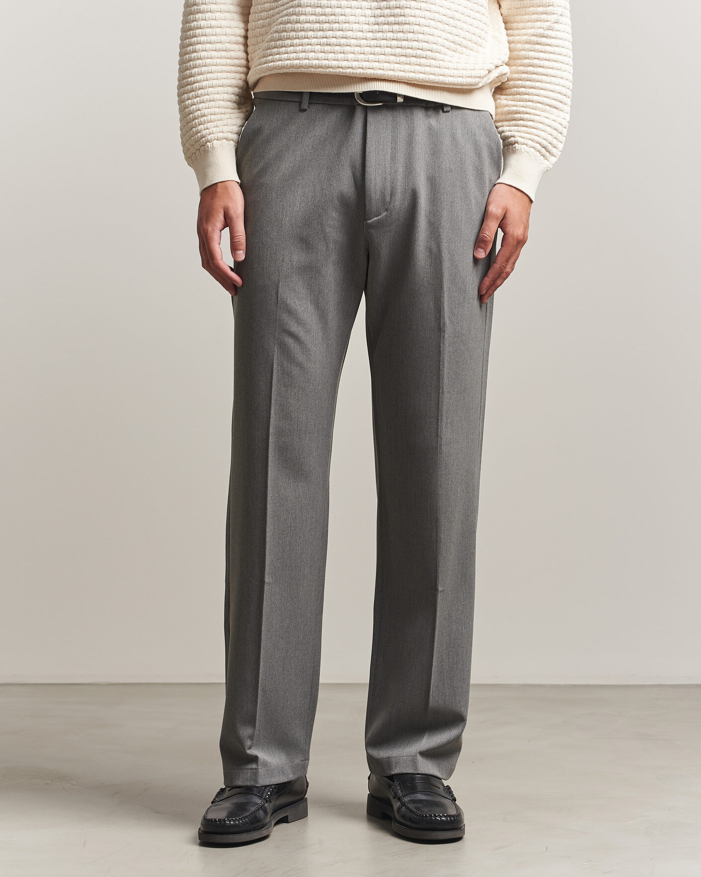 Mies | Housut | LES DEUX | Como Solid Slack Pants Grey Melange