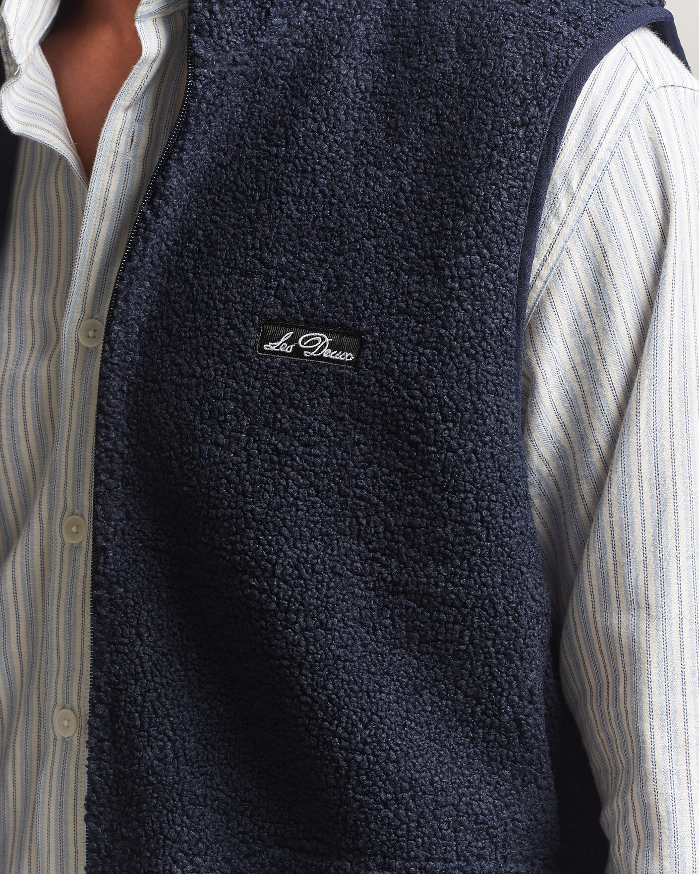 Mies | Ulkoliivit | LES DEUX | Patch Teddy Vest Dark Navy