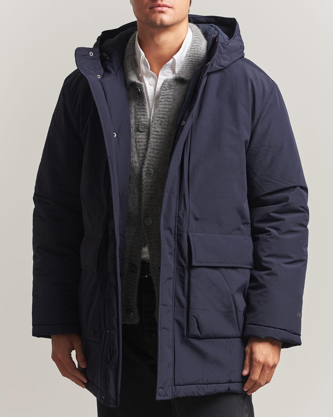 Mies | Takit | LES DEUX | Padded Parka Coat Dark Navy