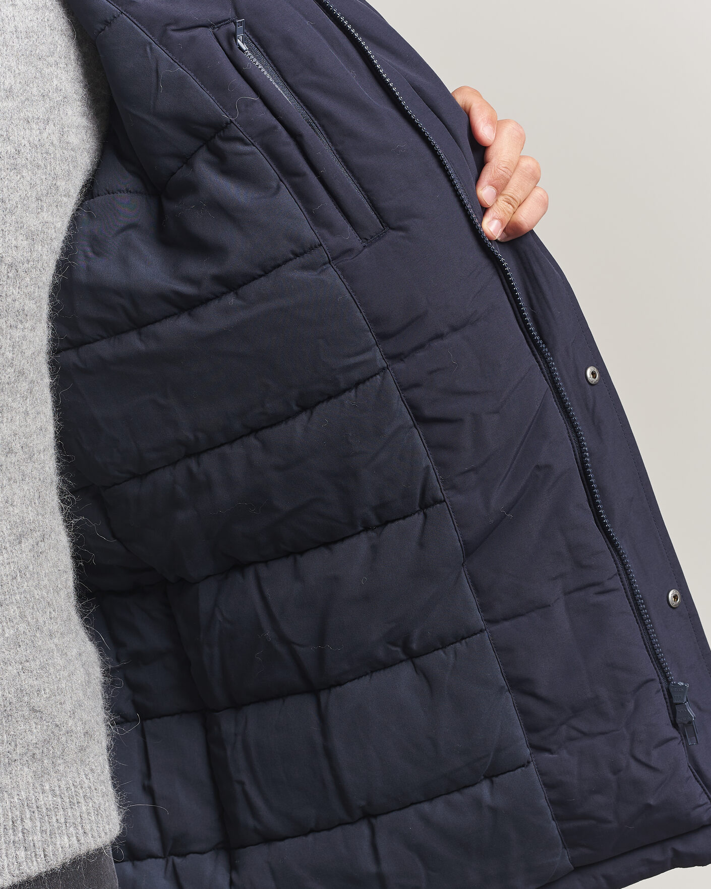 Mies | Takit | LES DEUX | Padded Parka Coat Dark Navy