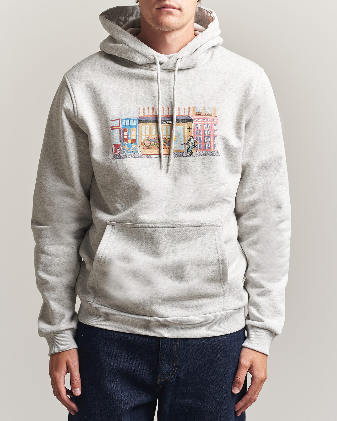 Mies | Puserot | LES DEUX | Market Hoodie Snow Melange