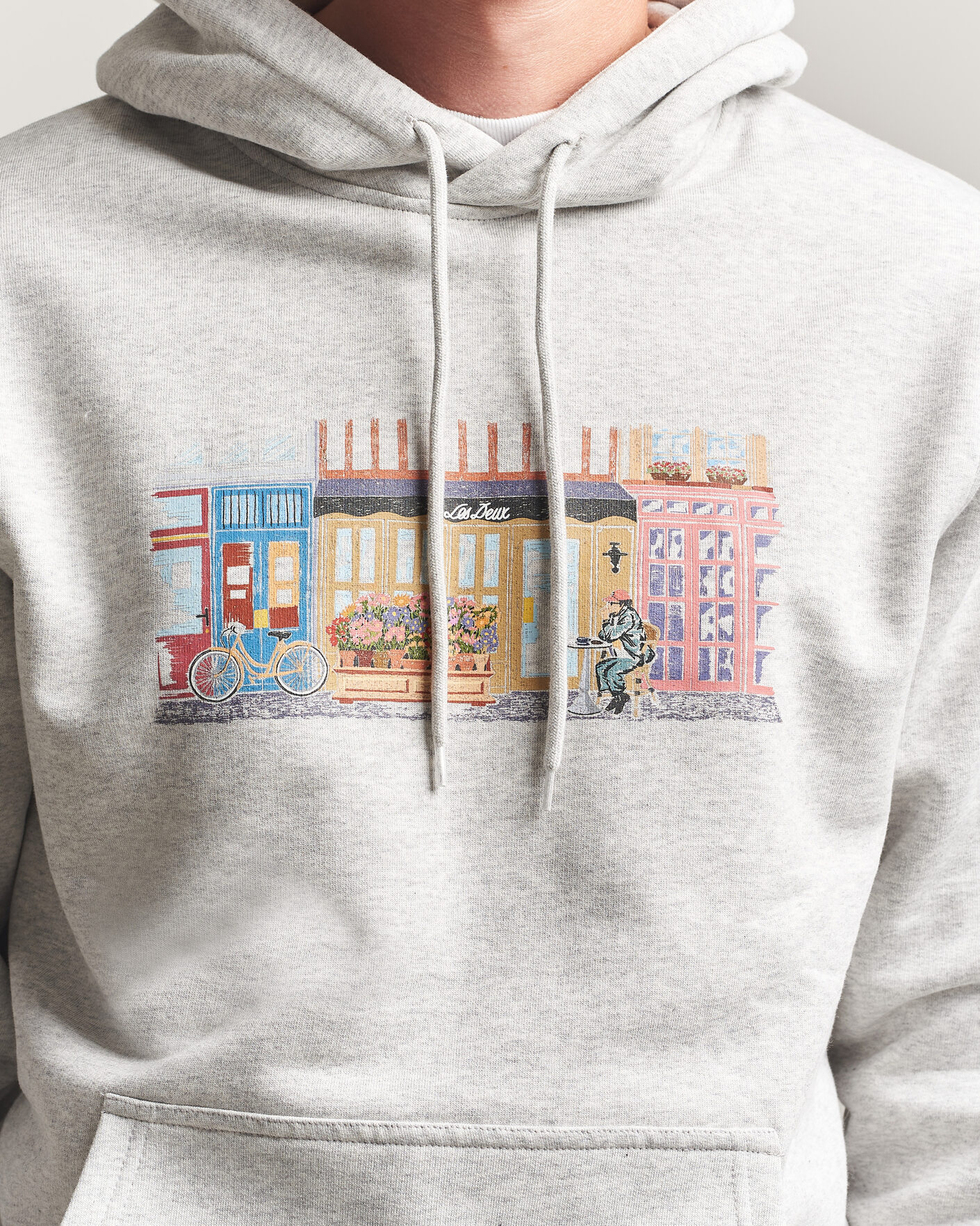 Mies | Puserot | LES DEUX | Market Hoodie Snow Melange