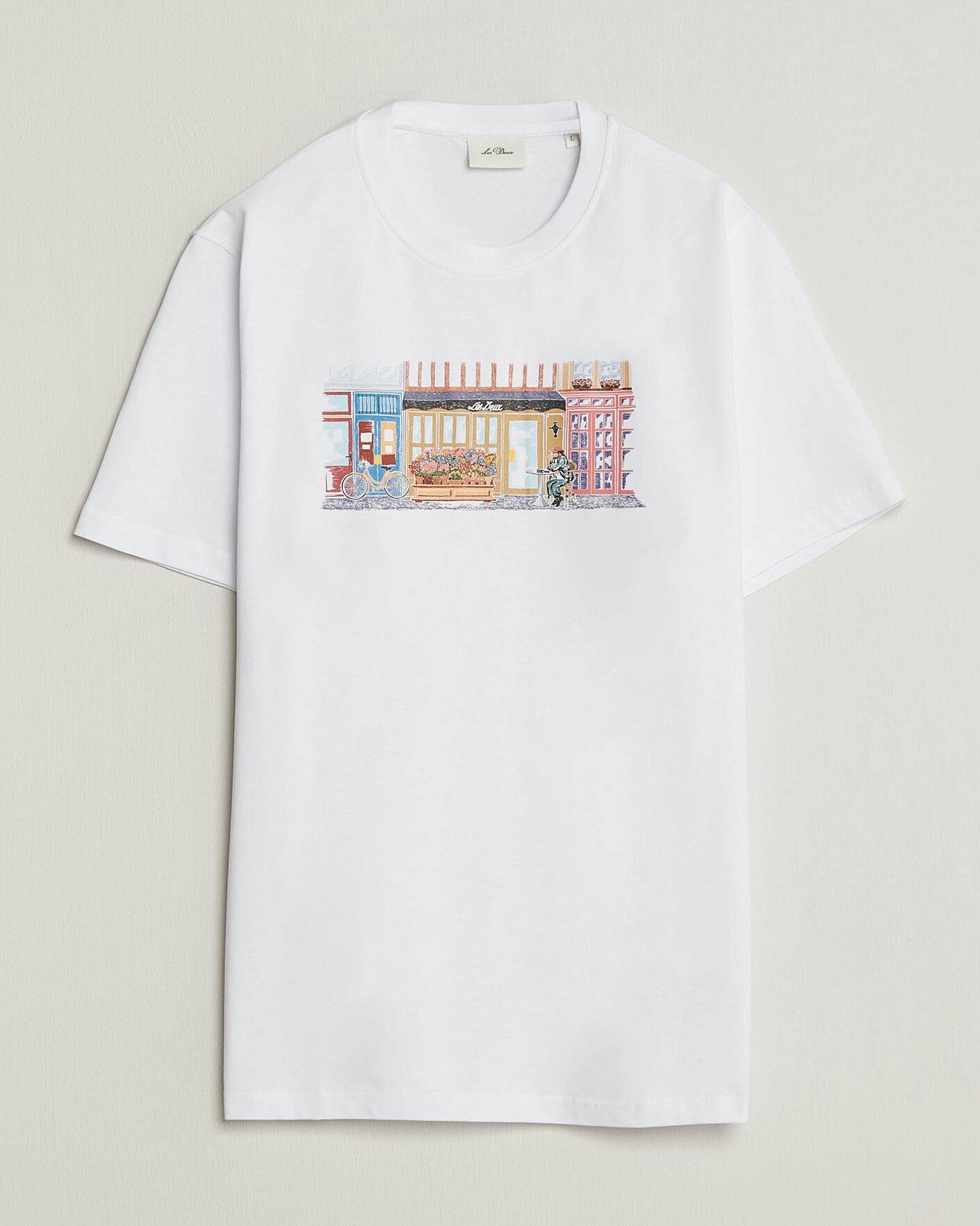Mies | T-paidat | LES DEUX | Market T-Shirt White