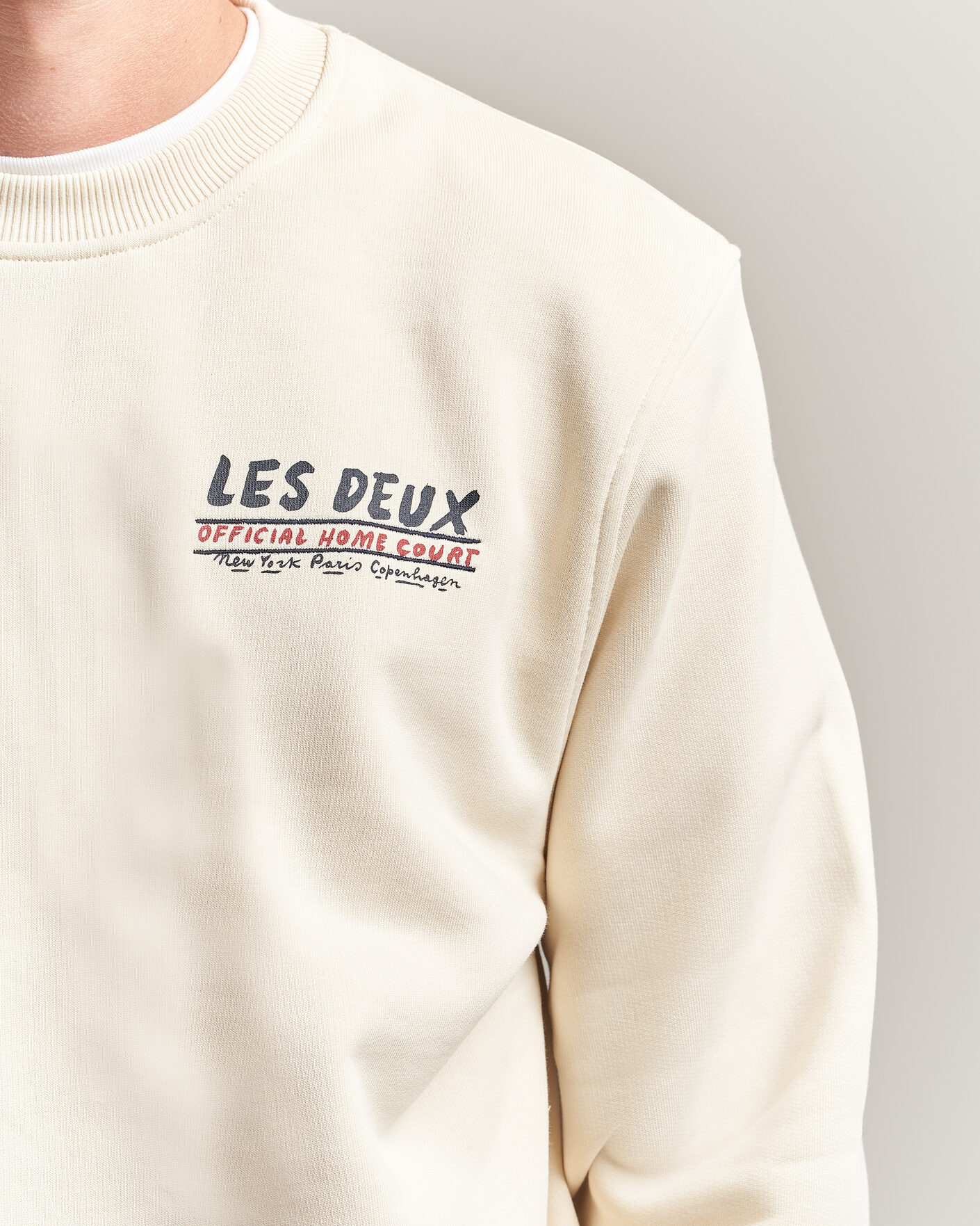Mies | Puserot | LES DEUX | Record Sweatshirt Ivory
