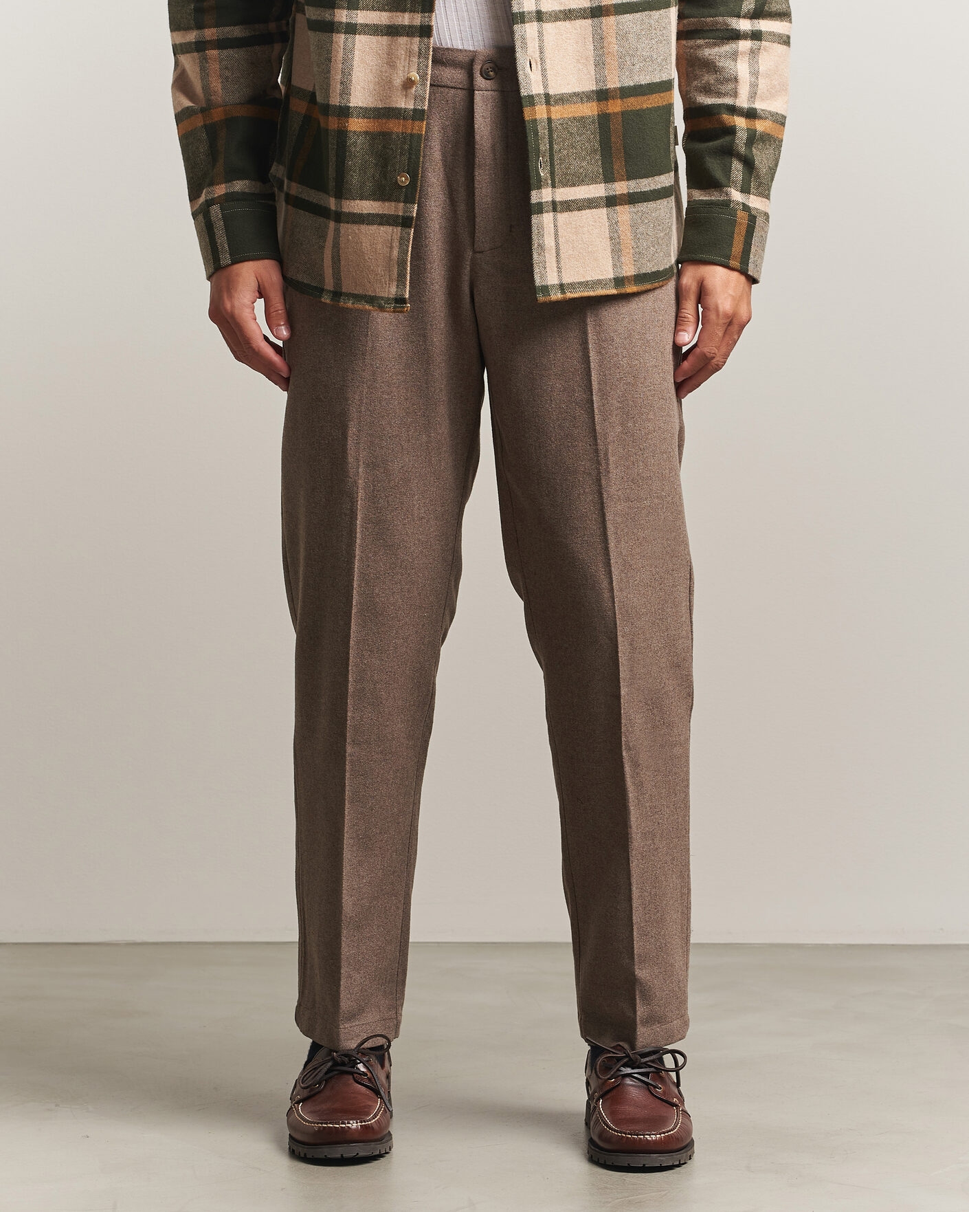 Mies | Housut | LES DEUX | Wool Reg Suit Pants Caribou