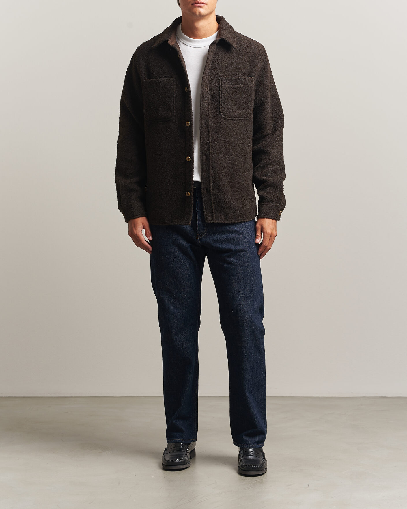 Mies | Kauluspaidat | LES DEUX | Boucle Overshirt Delicioso