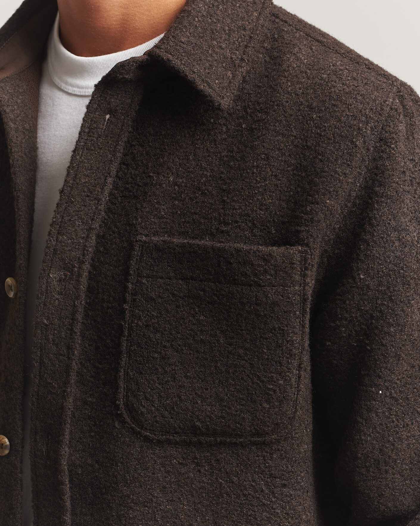 Mies | Kauluspaidat | LES DEUX | Boucle Overshirt Delicioso