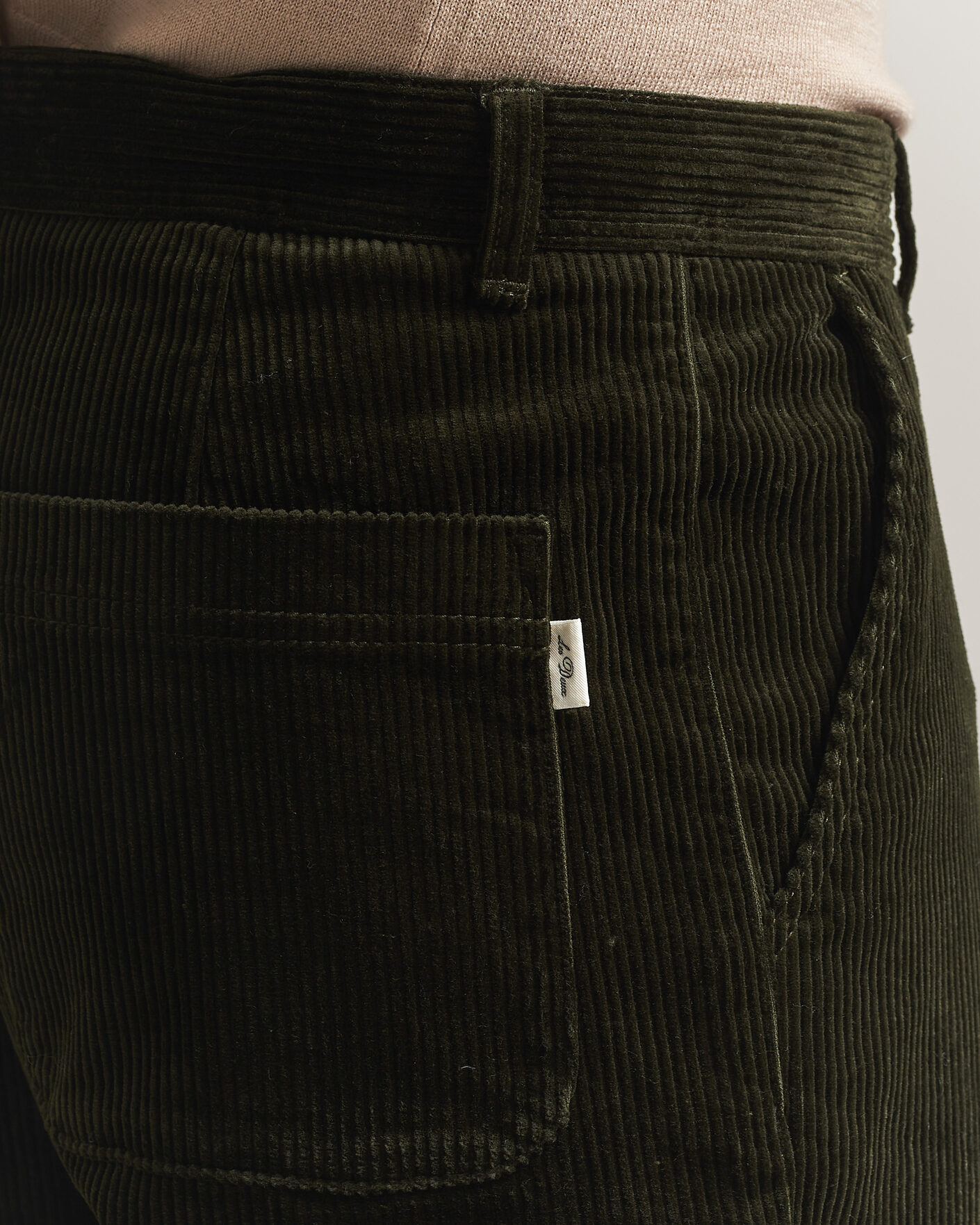 Mies | Housut | LES DEUX | Corduroy Tapered Pants Rosin Green