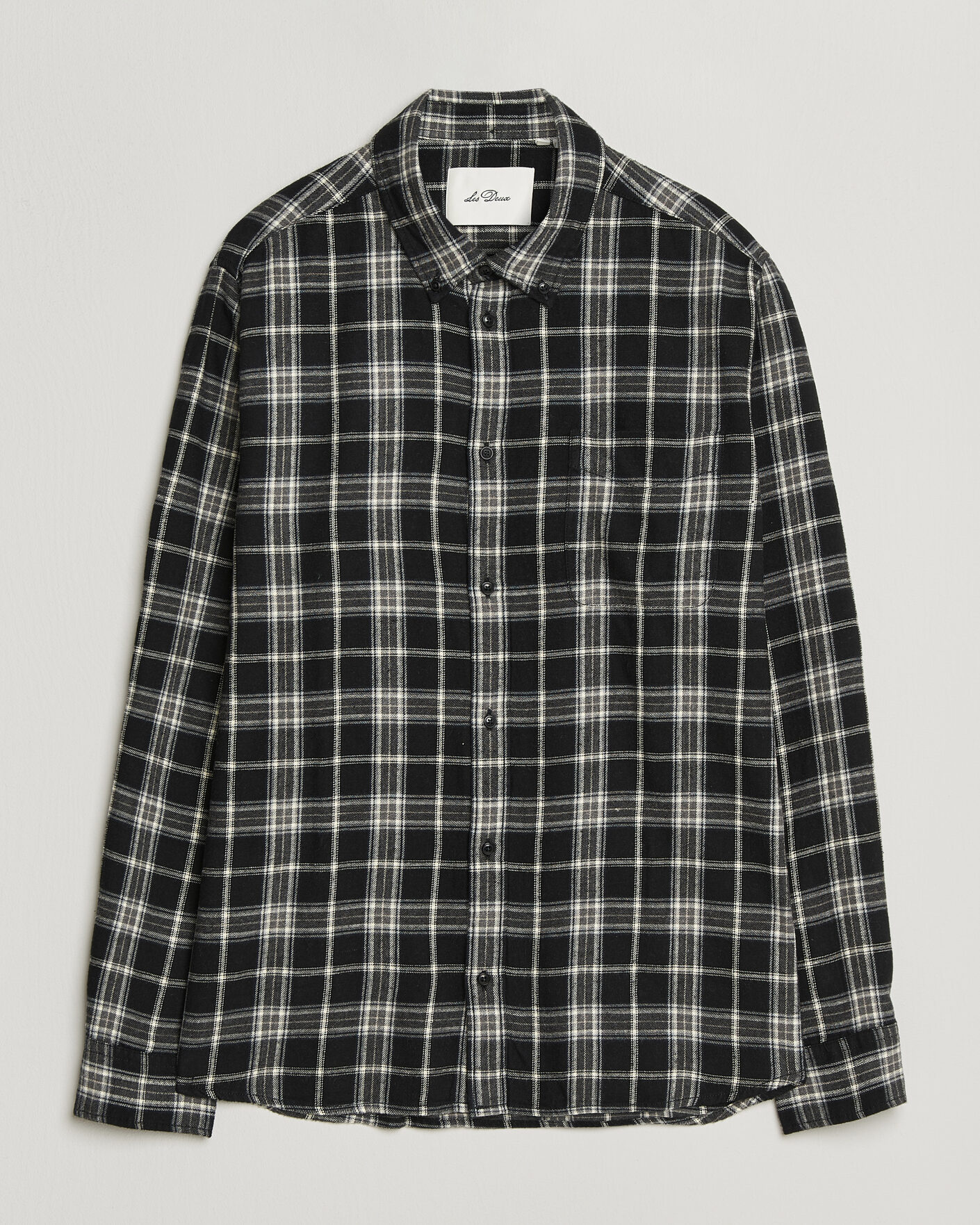 Mies | Kauluspaidat | LES DEUX | Vintage Check Shirt Black