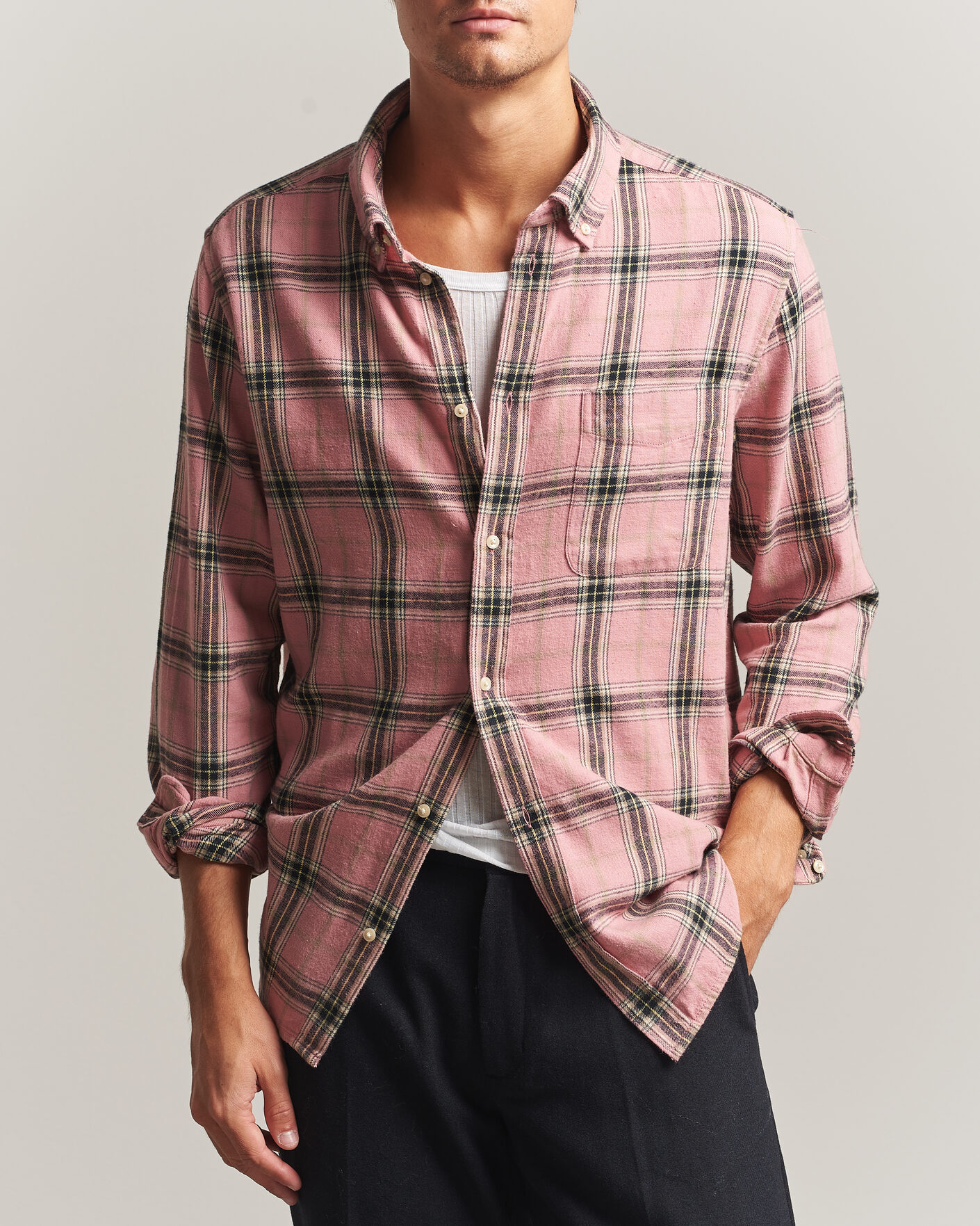 Mies | Kauluspaidat | LES DEUX | Vintage Check Shirt India Ink