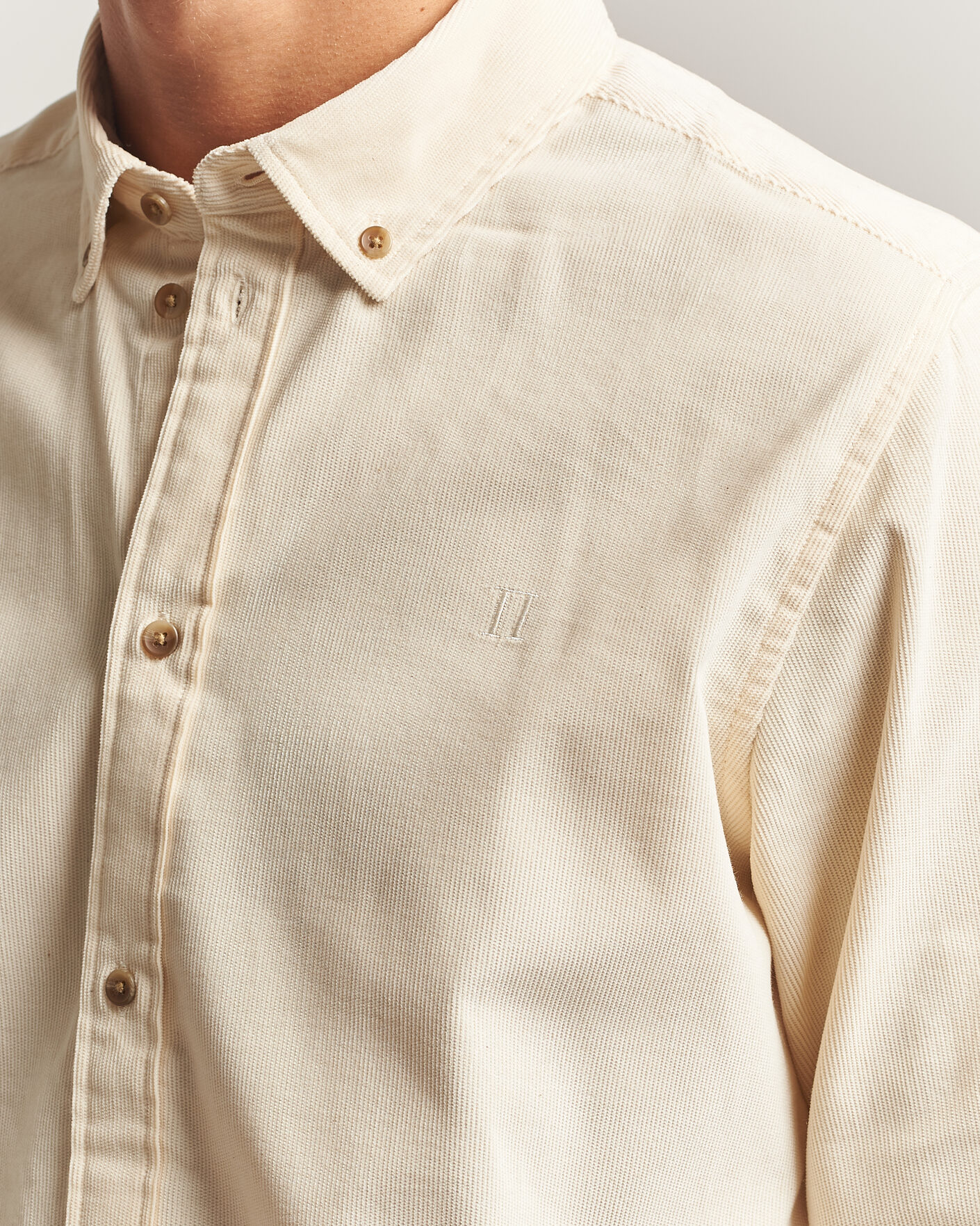 Mies | Kauluspaidat | LES DEUX | Pinwale Corduroy Shirt Ivory