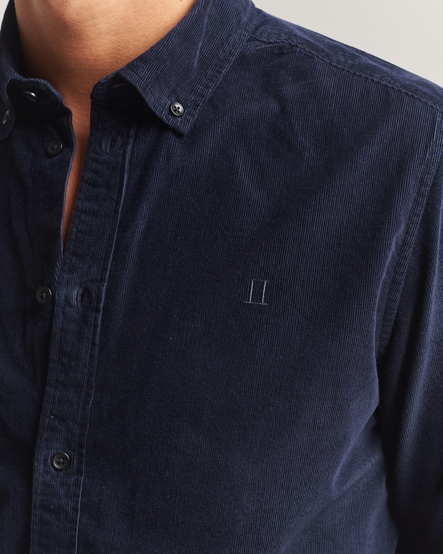Mies | Kauluspaidat | LES DEUX | Pinwale Corduroy Shirt Dark Navy