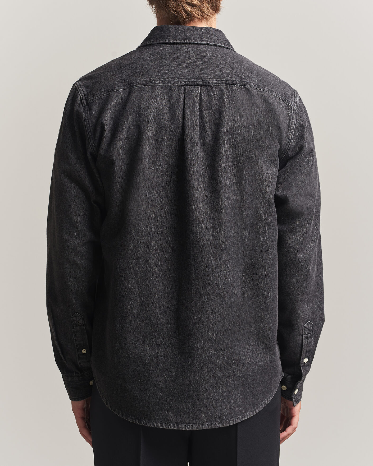 Mies | Kauluspaidat | LES DEUX | Denim Shirt Black Wash