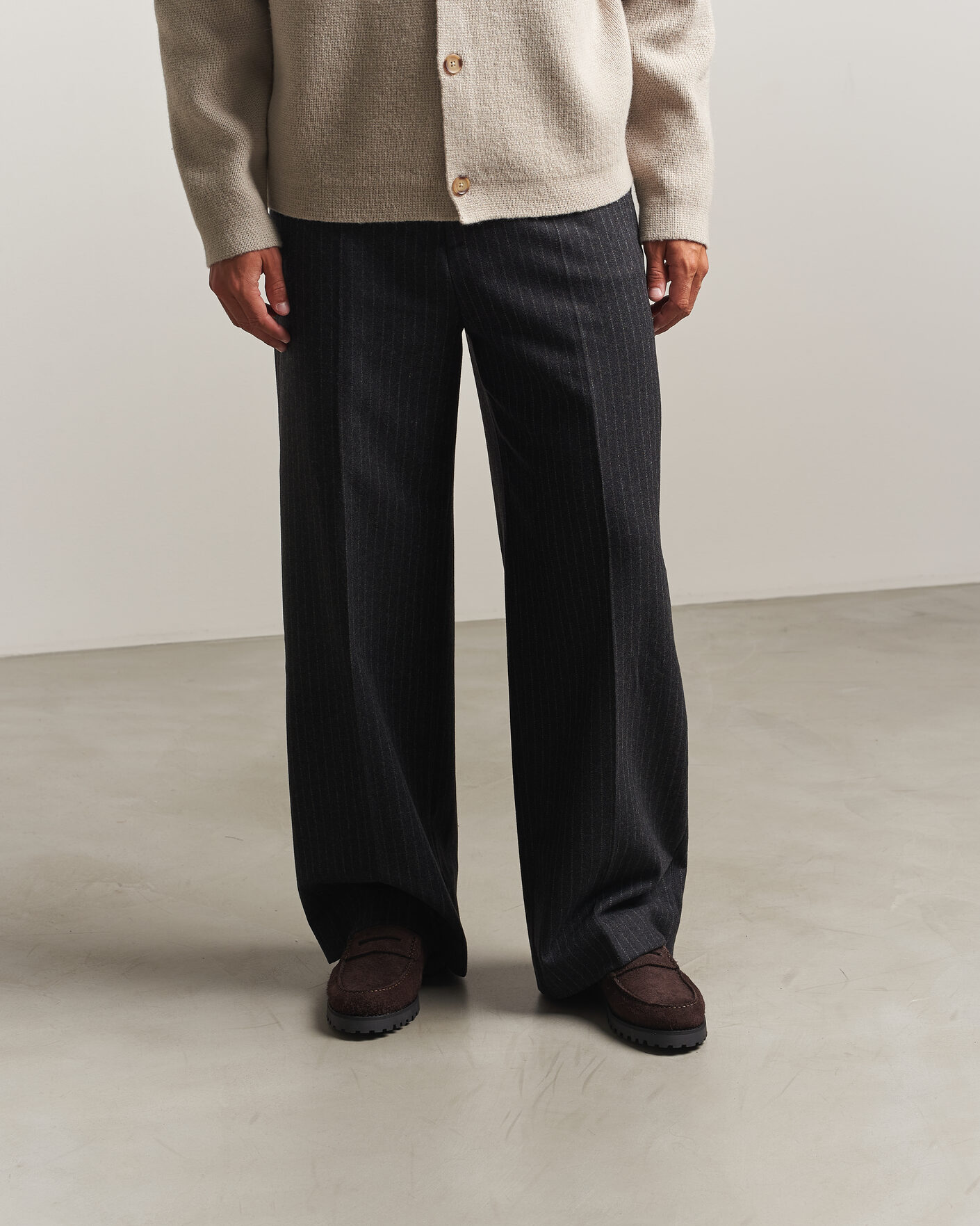 Mies | Loaferit | LES DEUX | Hairy Suede Loafer Molé Brown