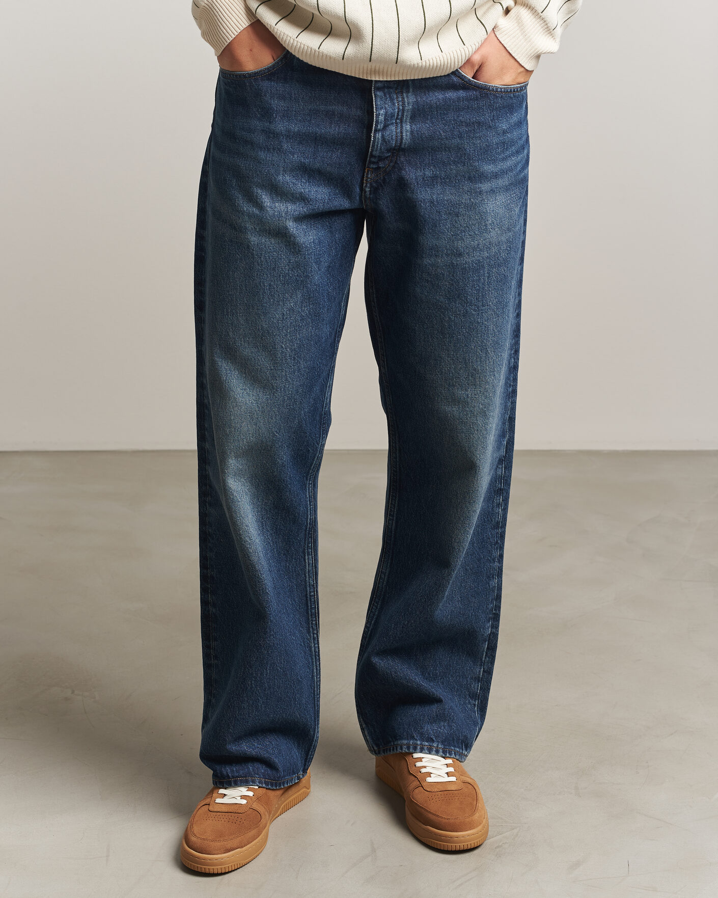 Mies | Tennarit | LES DEUX | Suede Sneaker Bone Brown