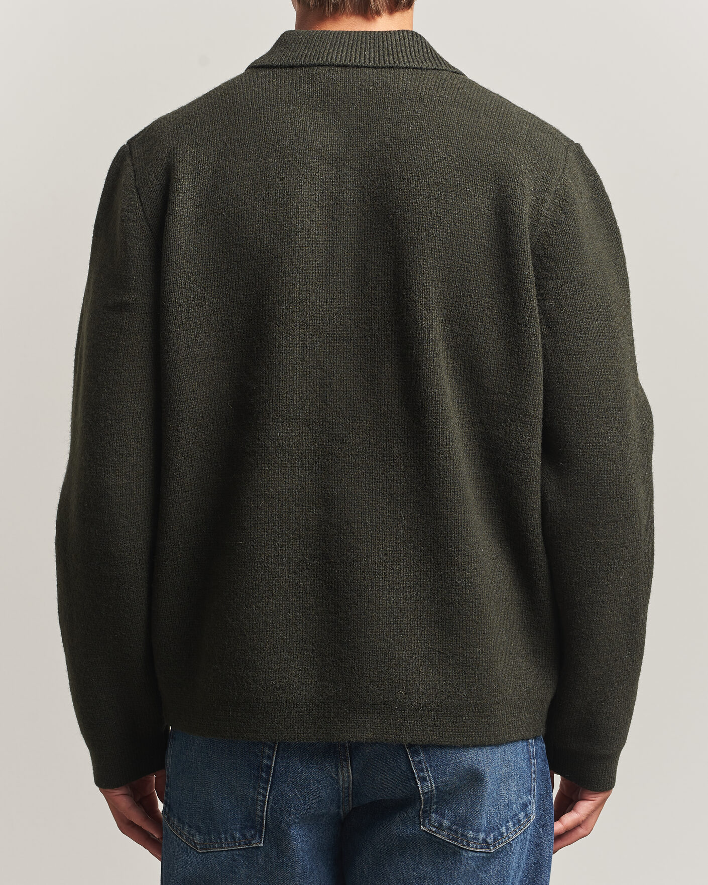Mies | Puserot | LES DEUX | Milano Knit Overshirt Rosin Green