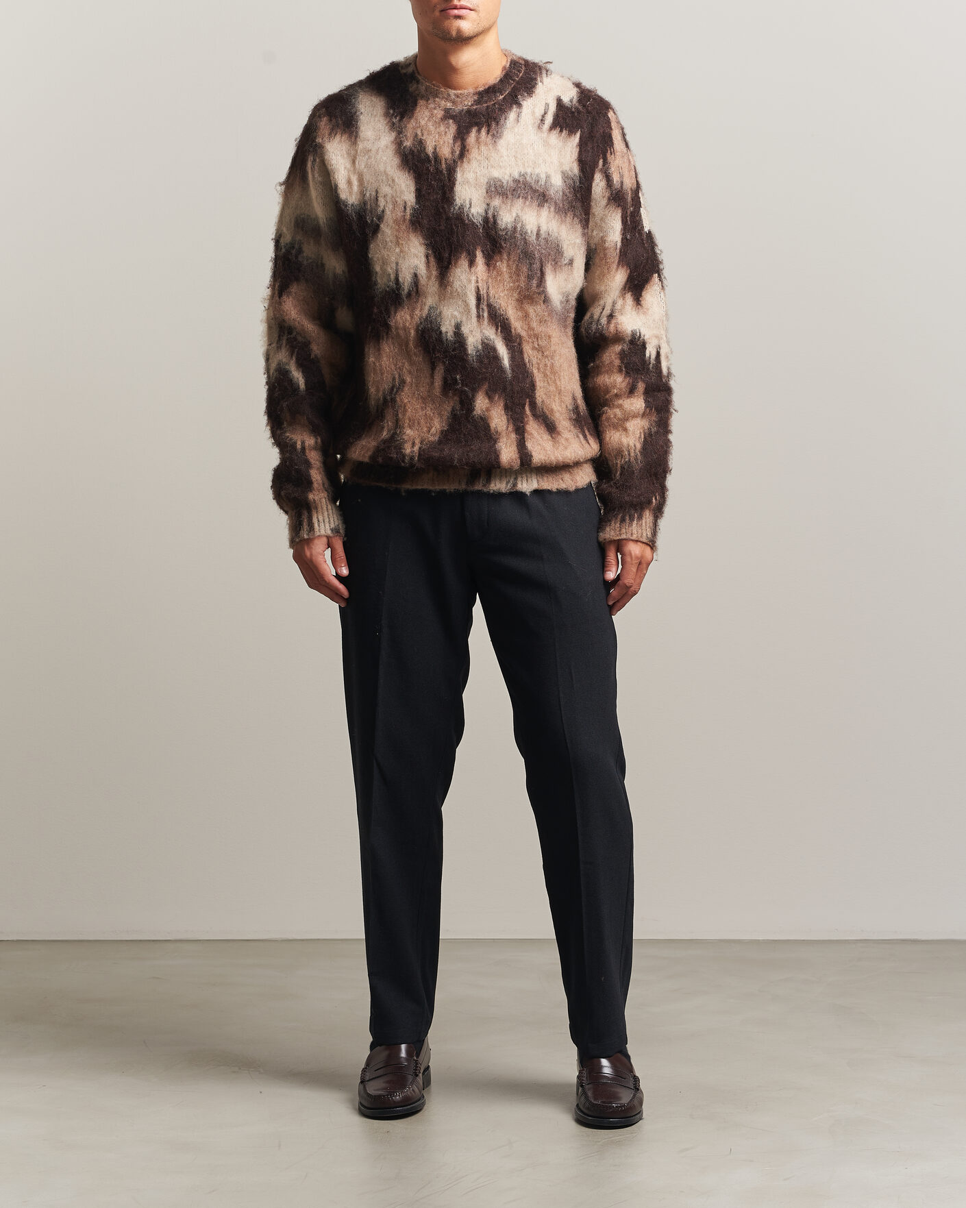 Mies | Puserot | LES DEUX | Forrest Crewneck Knit Brown