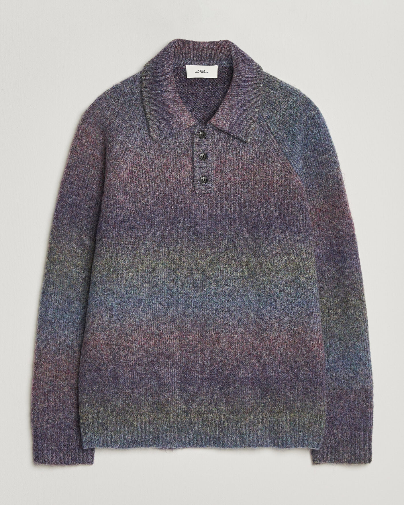 Mies | Puserot | LES DEUX | Gradient Knitted Polo Spiced Plum