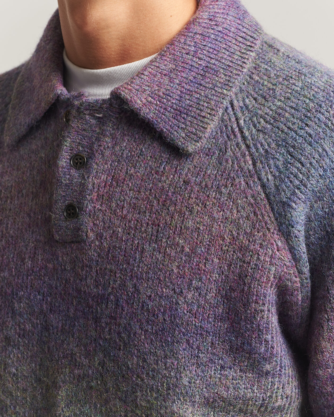 Mies | Puserot | LES DEUX | Gradient Knitted Polo Spiced Plum