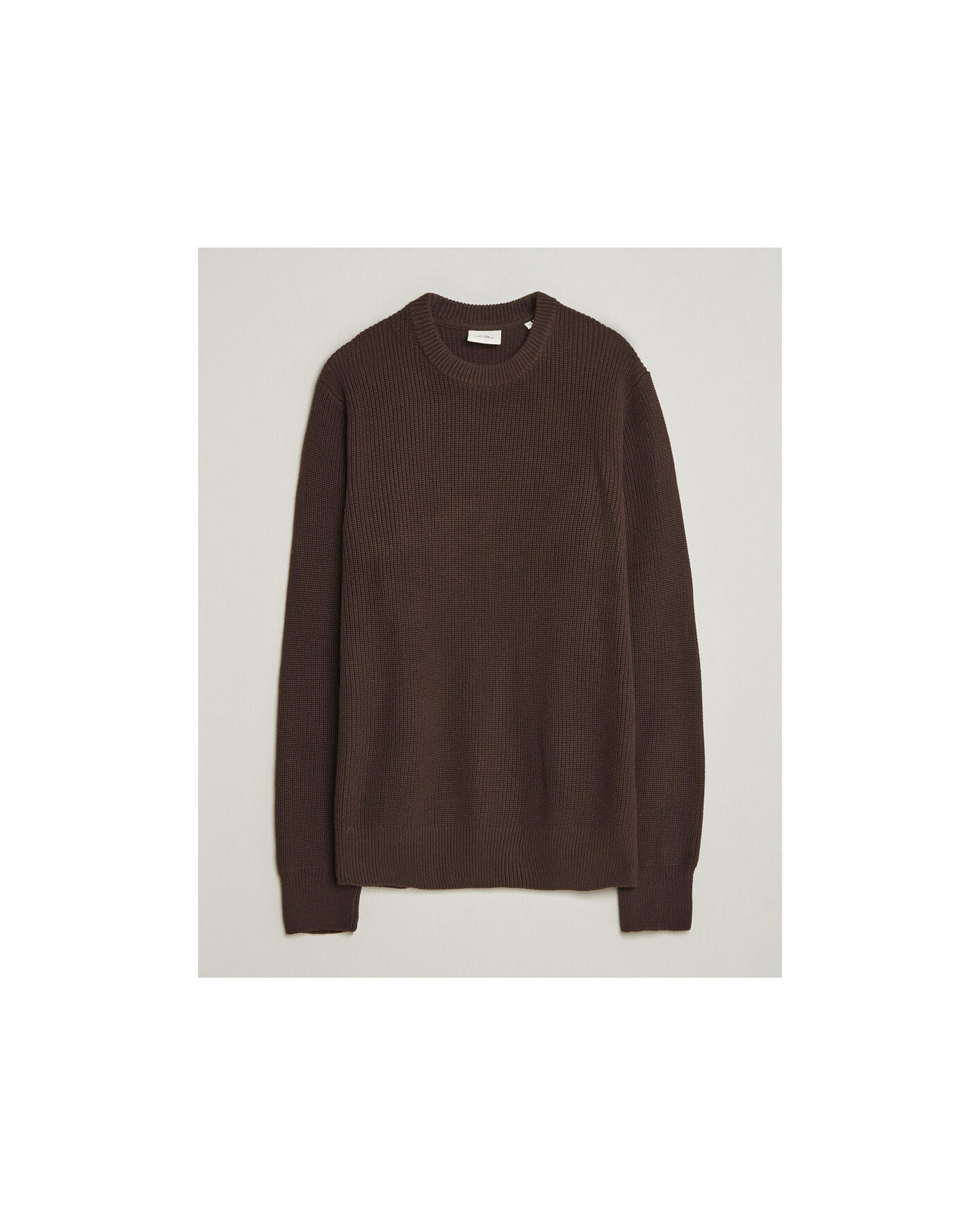 Mies | Puserot | LES DEUX | Rib Crewneck Knit Molé Brown