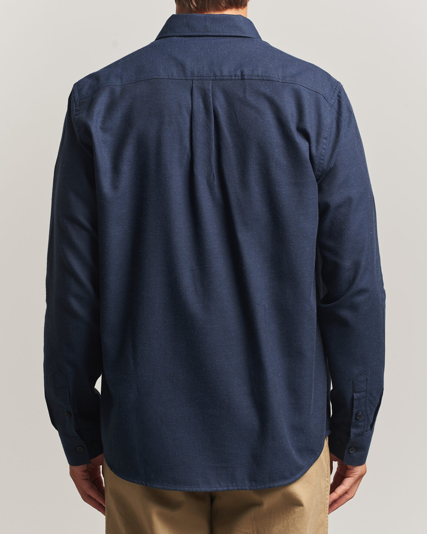 Mies | Kauluspaidat | LES DEUX | Soft Flannel Shirt Dark Navy