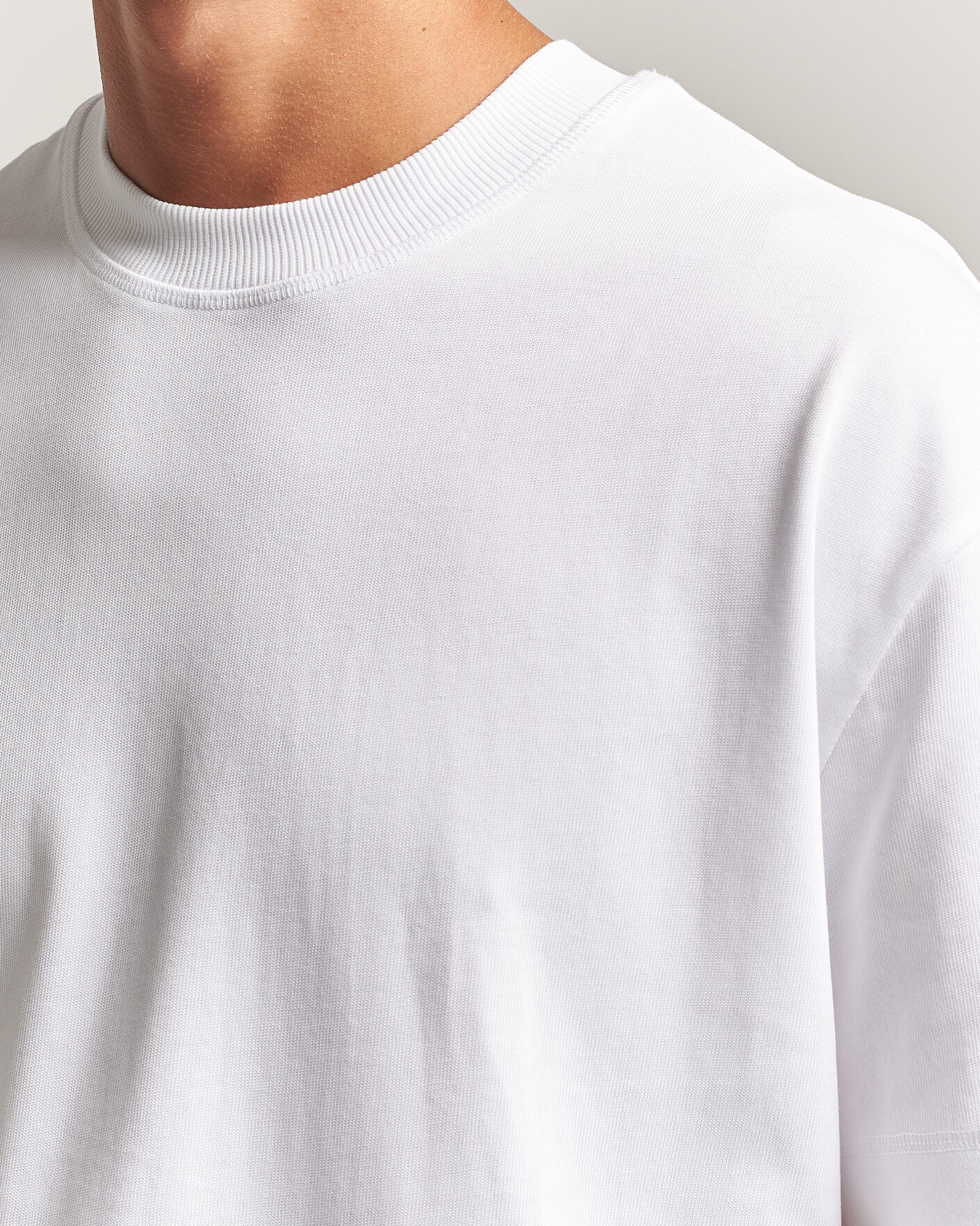 Mies | T-paidat | LES DEUX | Heavyweight T-Shirt White