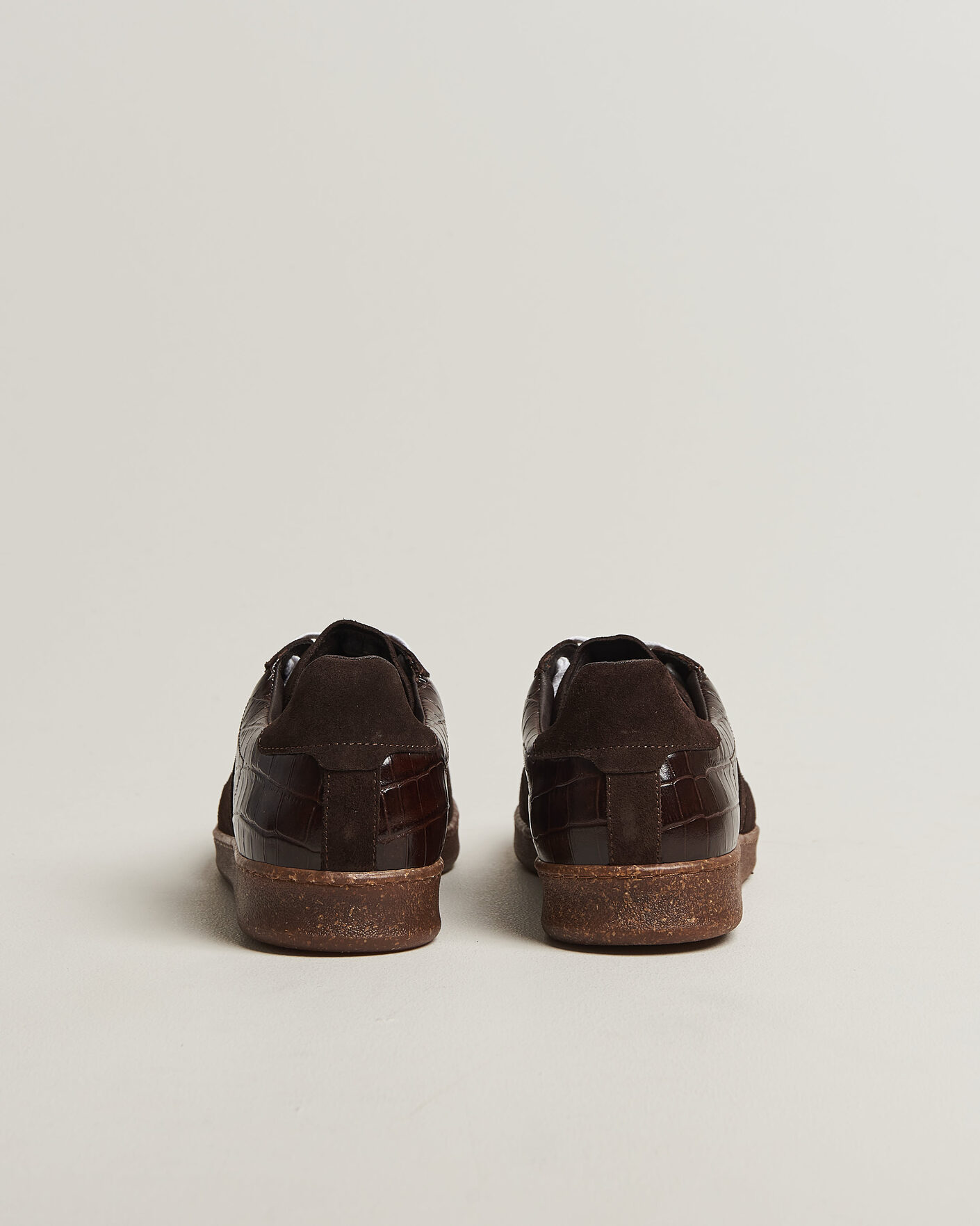 Mies | Tennarit | LES DEUX | Croco Sneaker Molé Brown