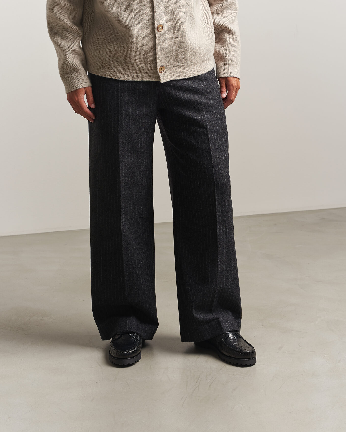 Mies | Purjehduskengät | LES DEUX | Croco Boat Shoe Black