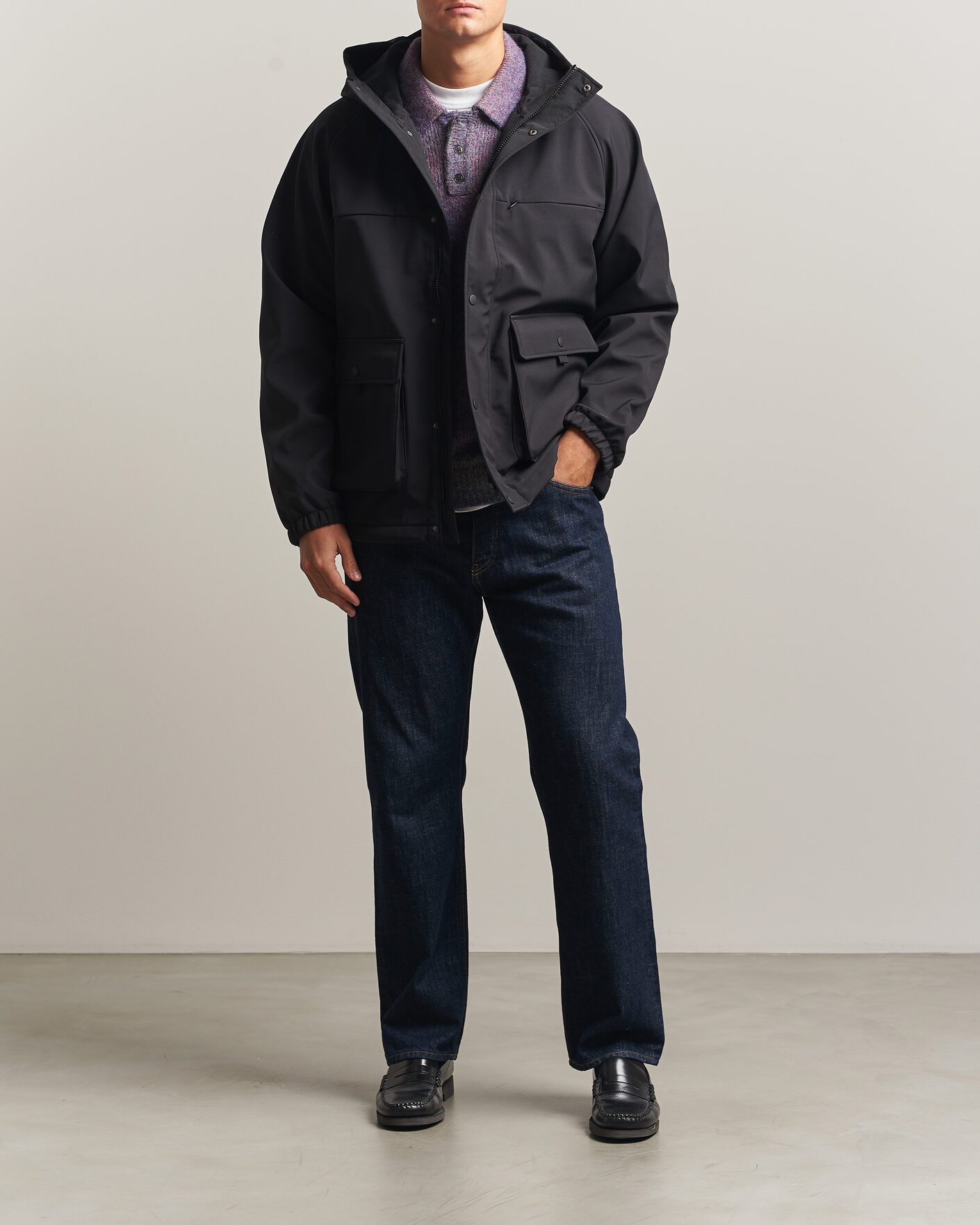 Mies | Takit | LES DEUX | Shell Jacket Black