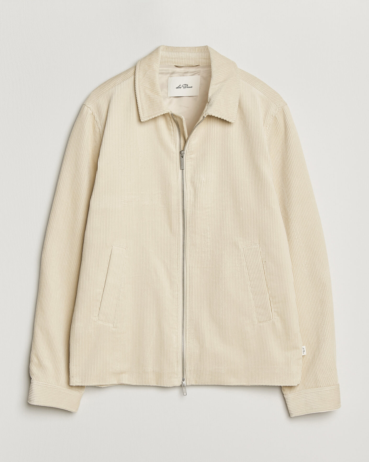 Mies | Takit | LES DEUX | Corduroy Zipper Coach Jacket Ivory