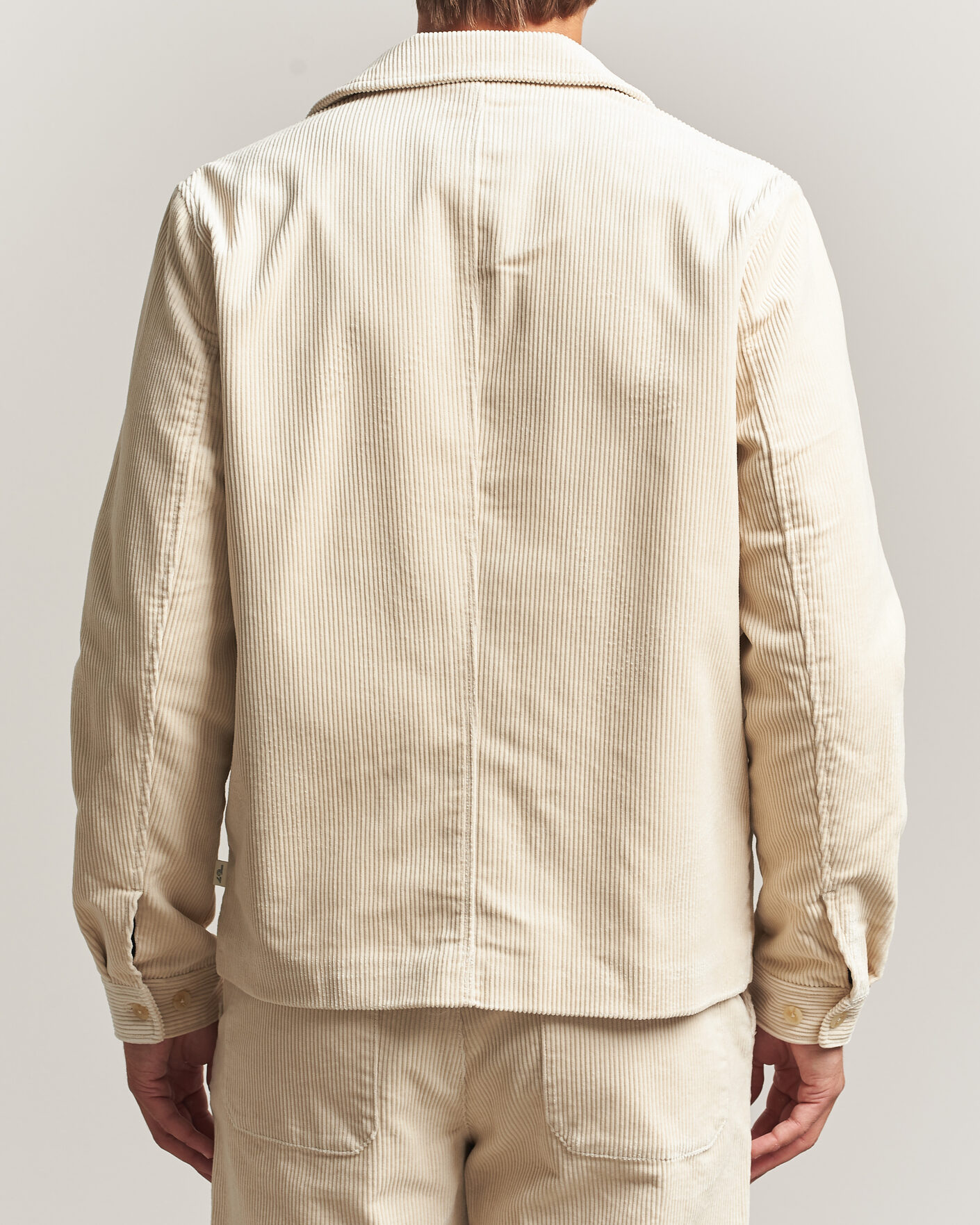 Mies | Takit | LES DEUX | Corduroy Zipper Coach Jacket Ivory