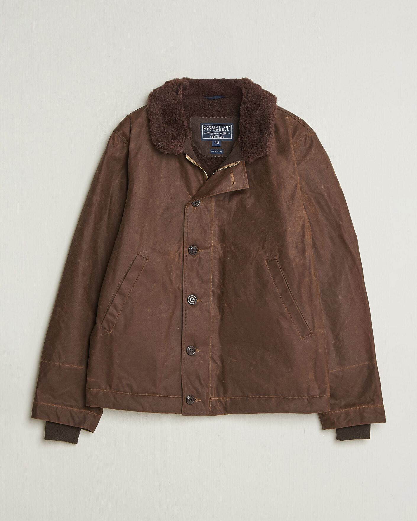 Mies | Takit | Manifattura Ceccarelli | Deck Jacket Dark Tan