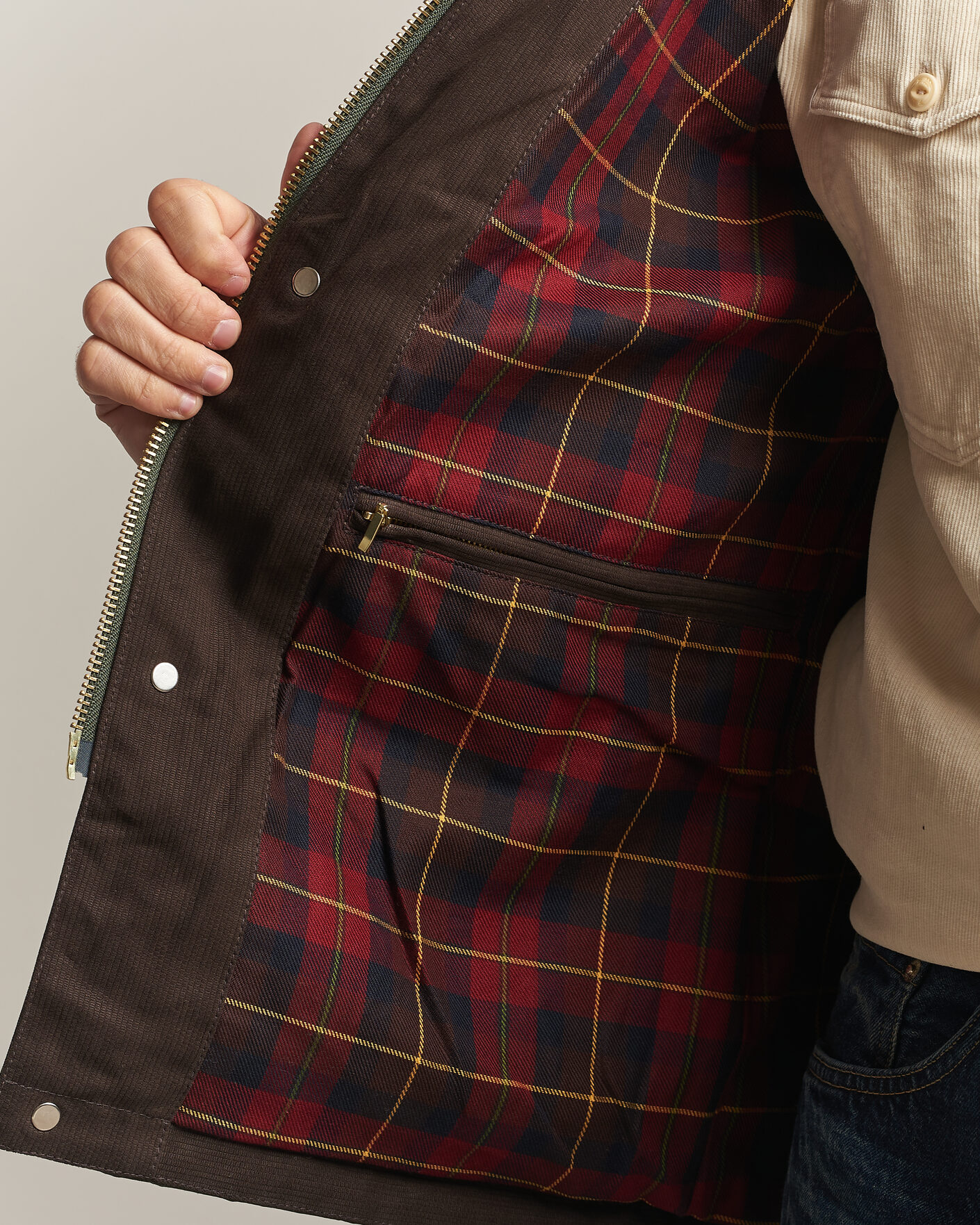 Mies | Takit | Manifattura Ceccarelli | Rain Caban Wax Cloth Dark Green