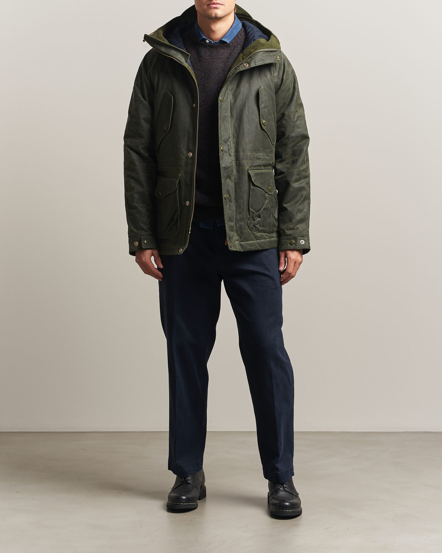 Mies | Takit | Manifattura Ceccarelli | New Fisherman Parka Dark Green