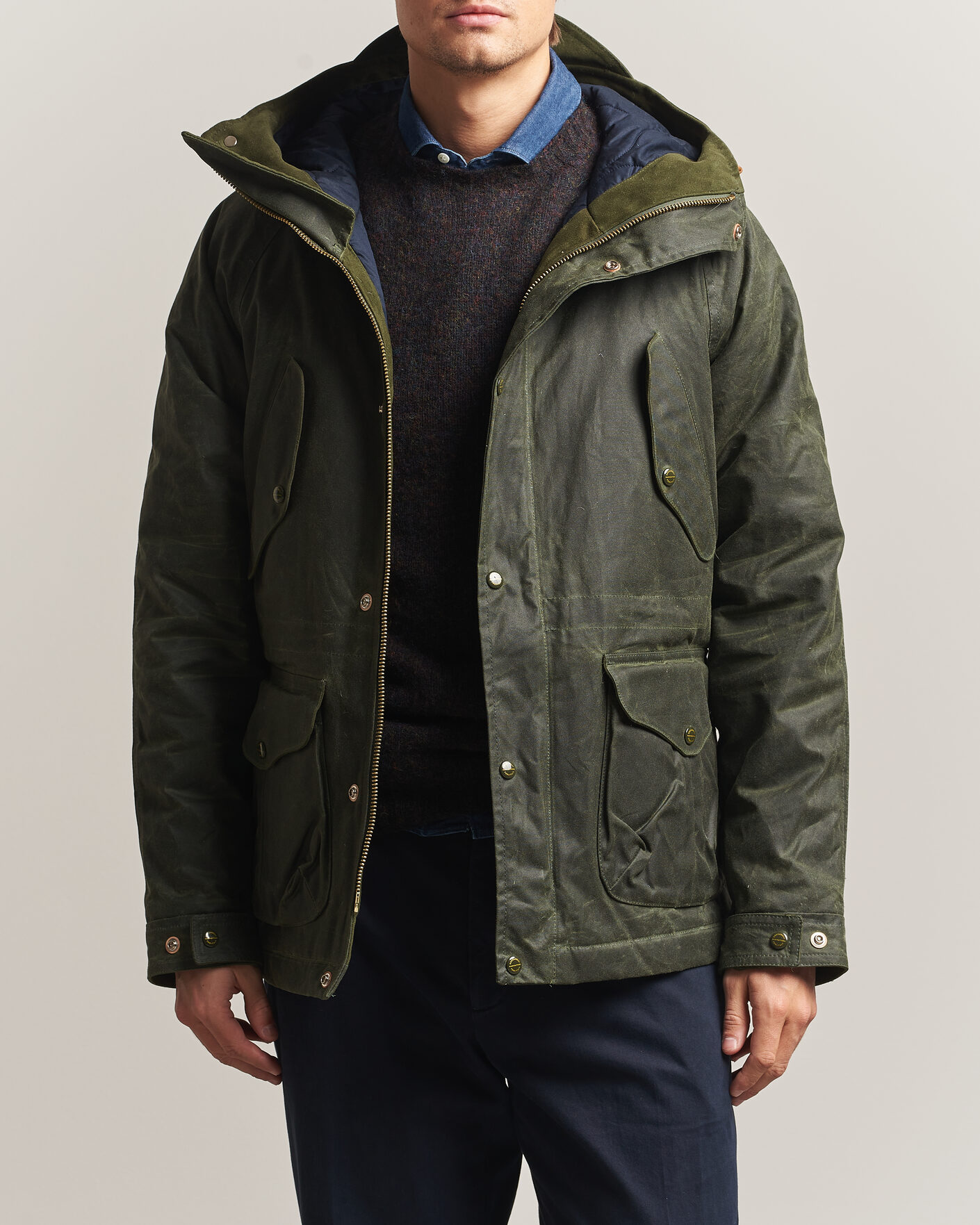 Mies | Takit | Manifattura Ceccarelli | New Fisherman Parka Dark Green
