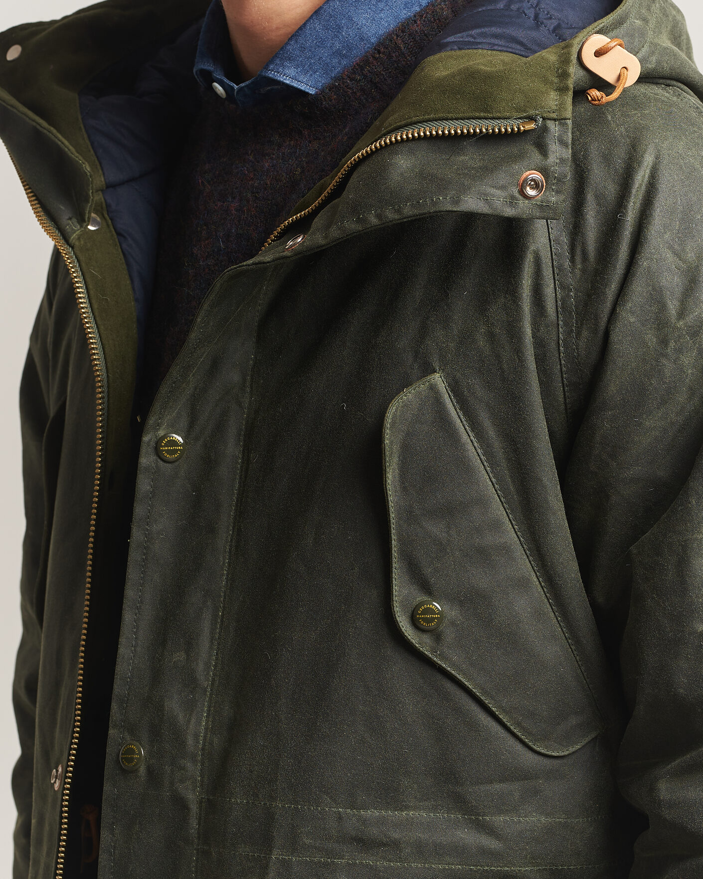 Mies | Takit | Manifattura Ceccarelli | New Fisherman Parka Dark Green