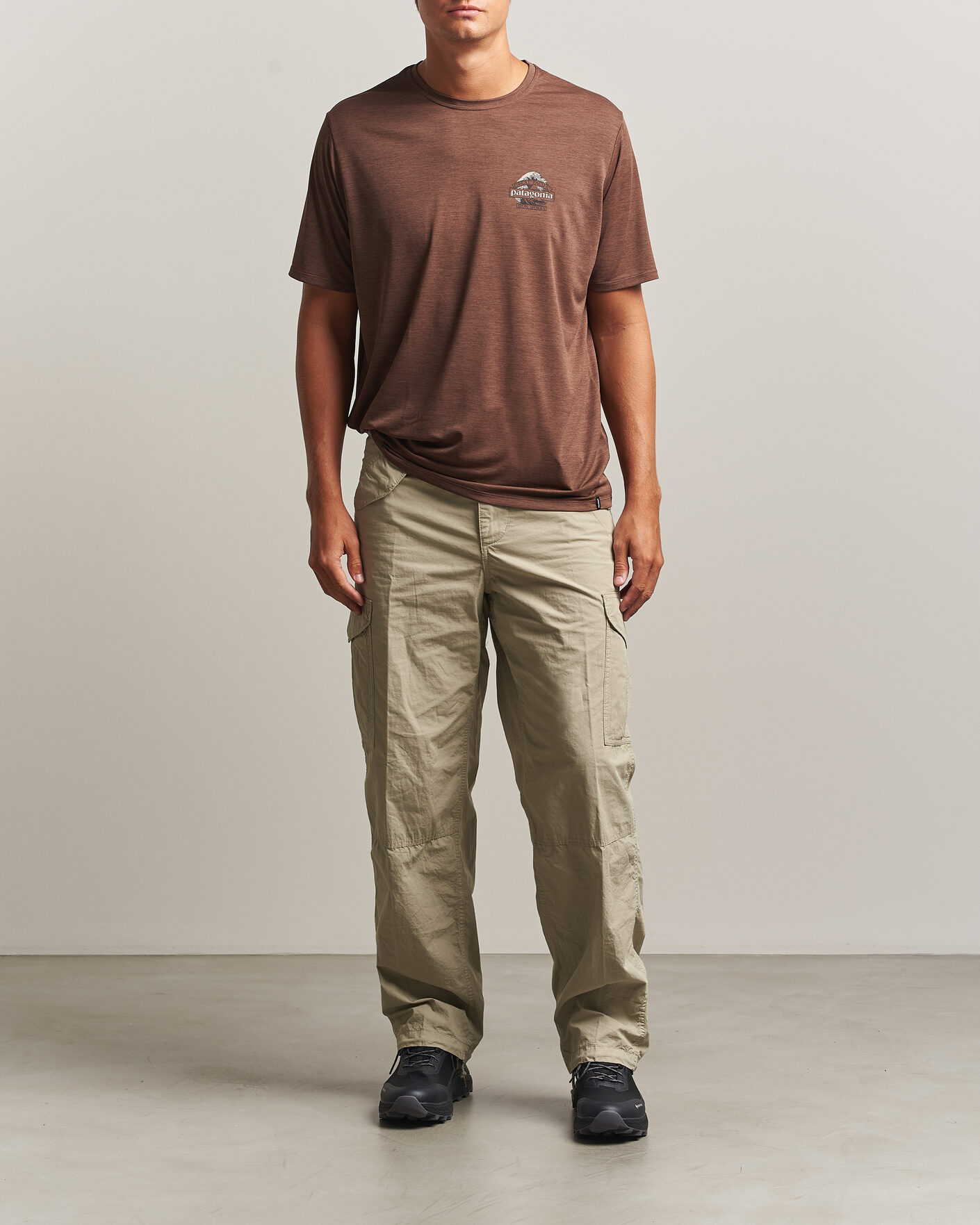 Mies | T-paidat | Patagonia | Cap Cool Daily Shirt Berm Brown