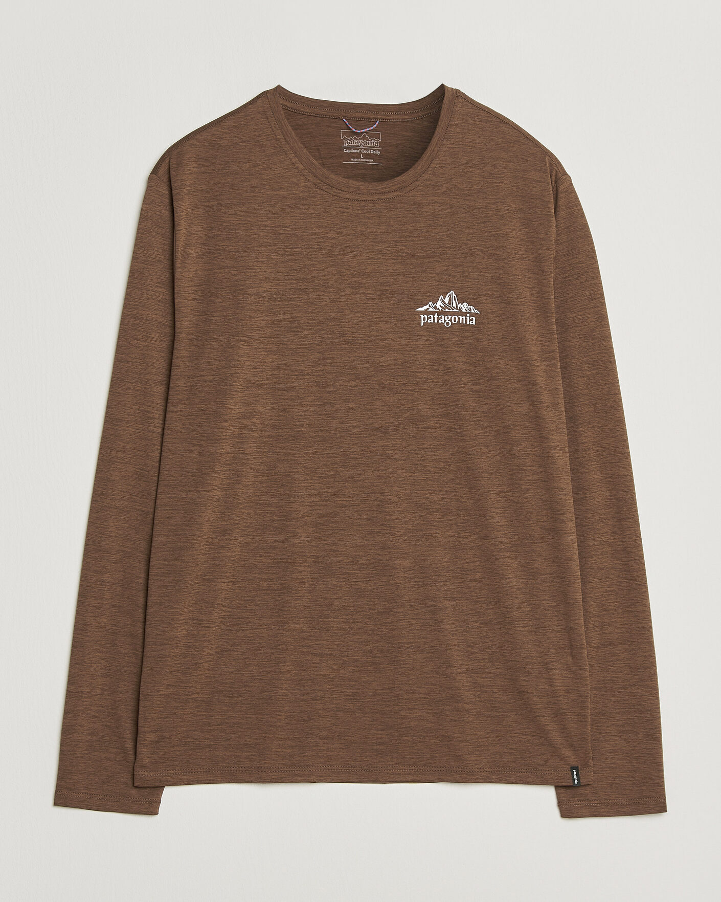 Mies | T-paidat | Patagonia | Long Sleeve Cap Cool Shirt Berm Brown