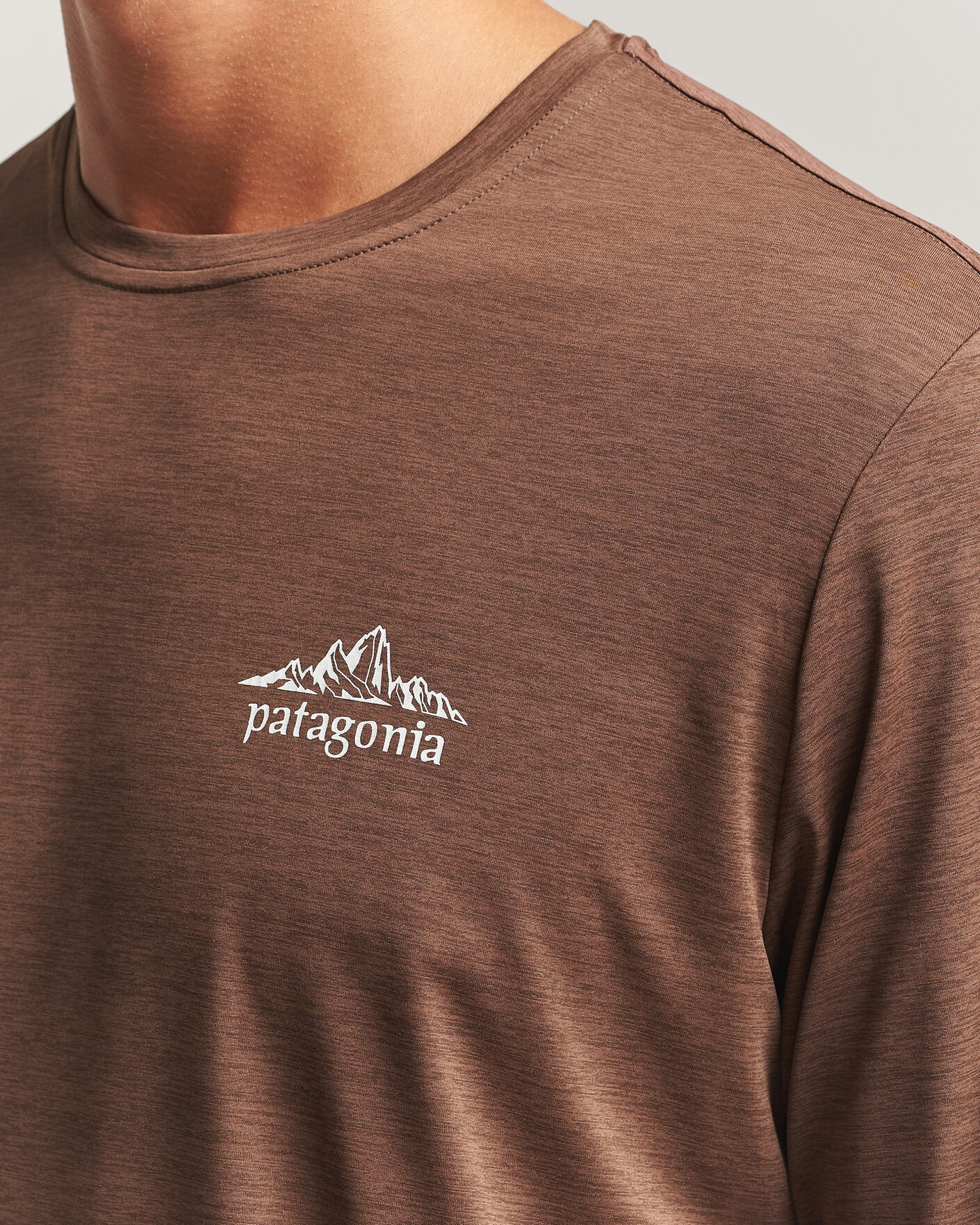 Mies | T-paidat | Patagonia | Long Sleeve Cap Cool Shirt Berm Brown