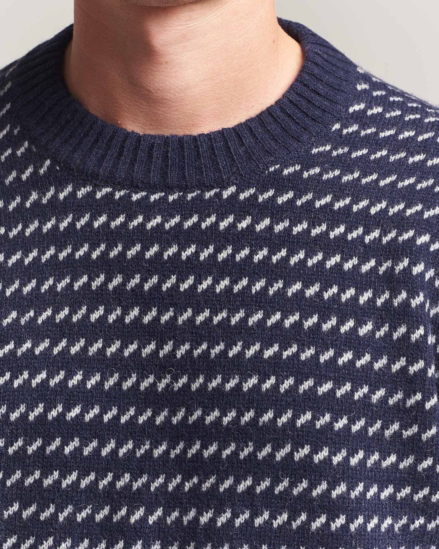 Mies | Puserot | Patagonia | Recycled Wool Blend Sweater Classic Navy
