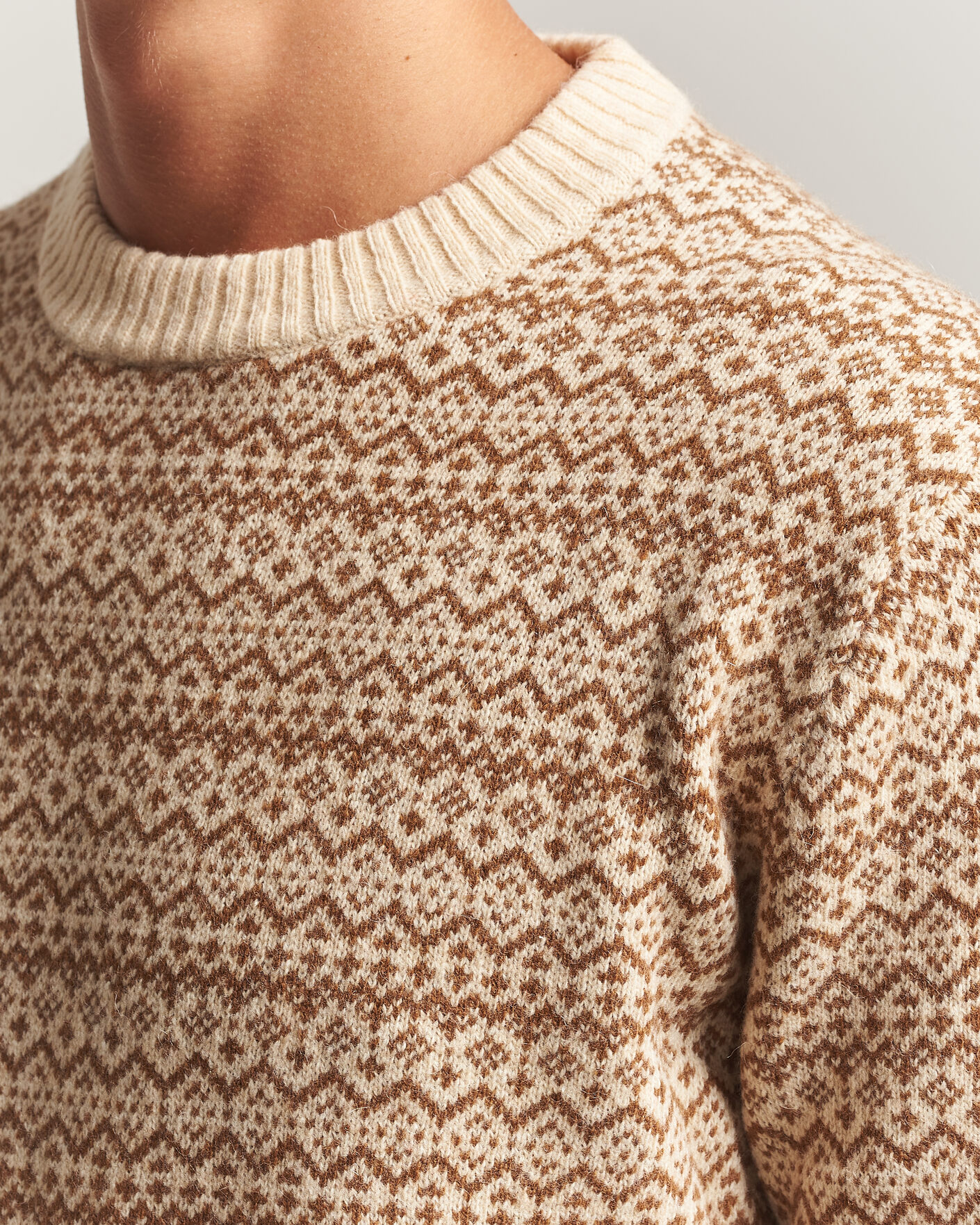 Mies | Puserot | Patagonia | Recycled Wool Blend Sweater Snow Squail Natural