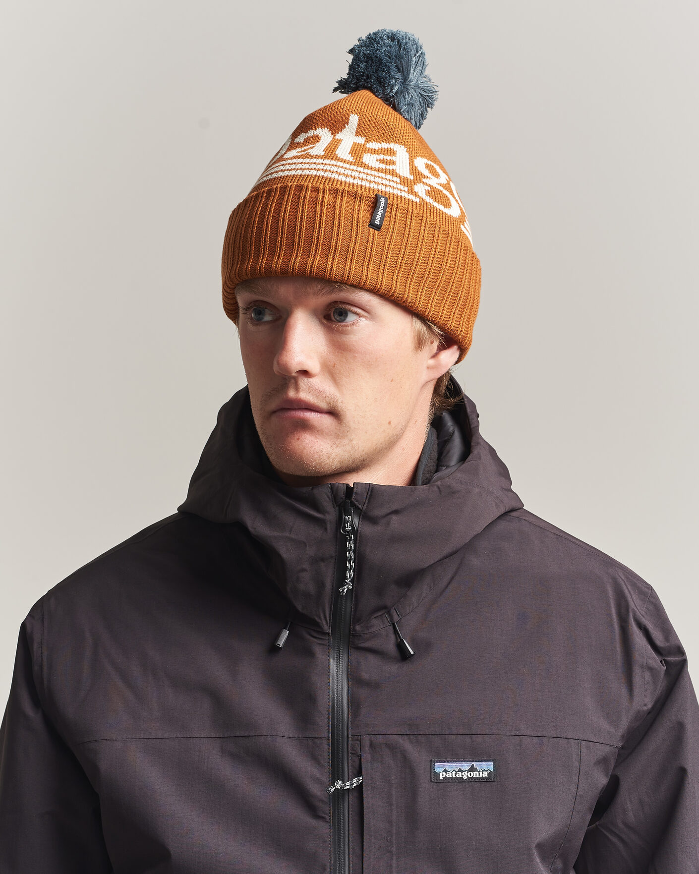 Mies | Pipot | Patagonia | Powder Town Beanie Cinnamon Brown