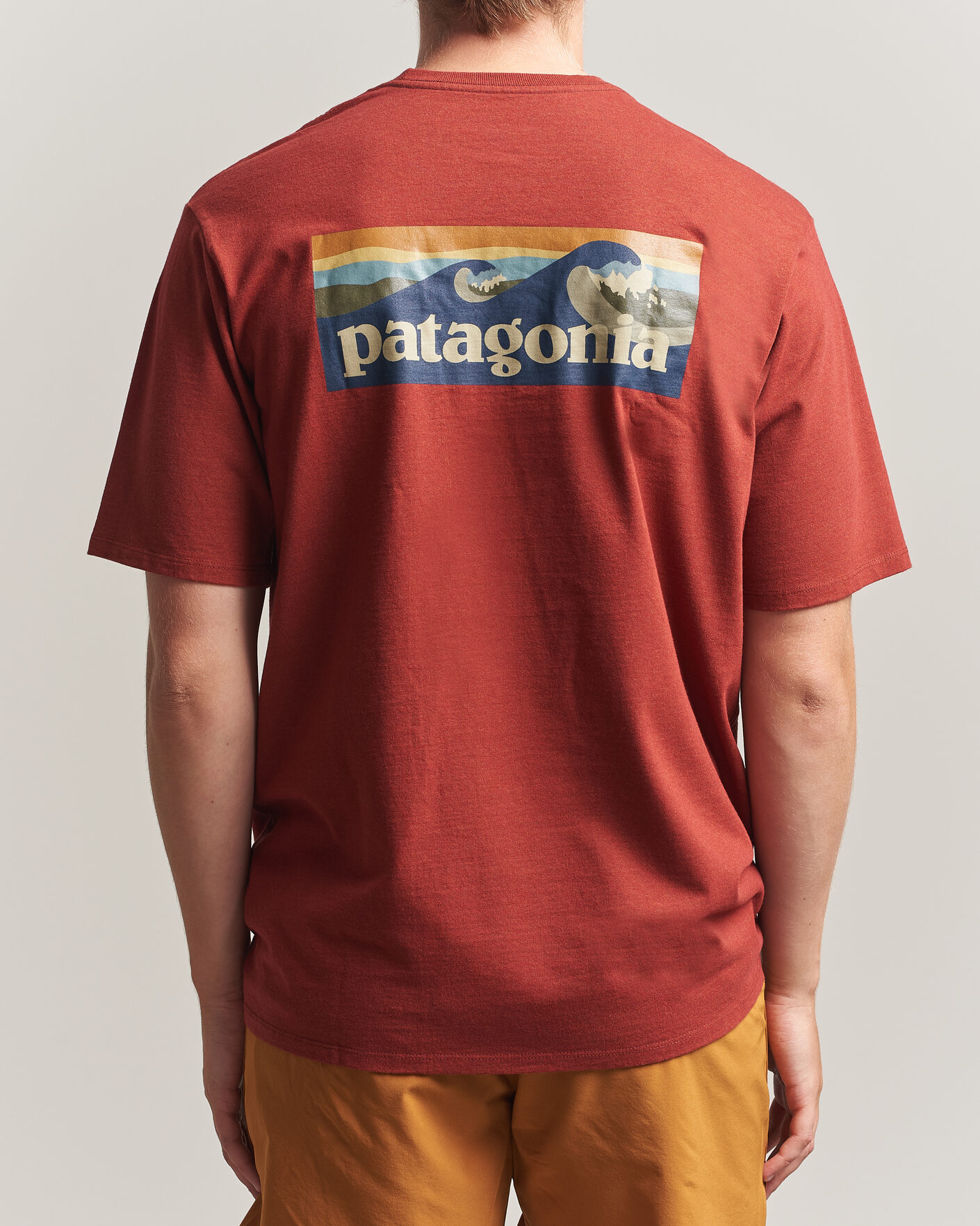 Mies | T-paidat | Patagonia | Boardshort Logo Pocket Responsibili T-Shirt Rusty Red