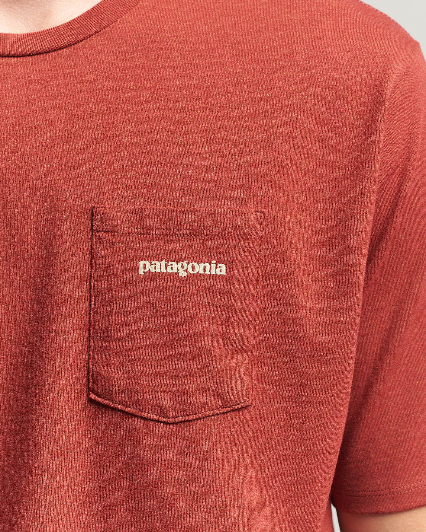 Mies | T-paidat | Patagonia | Boardshort Logo Pocket Responsibili T-Shirt Rusty Red