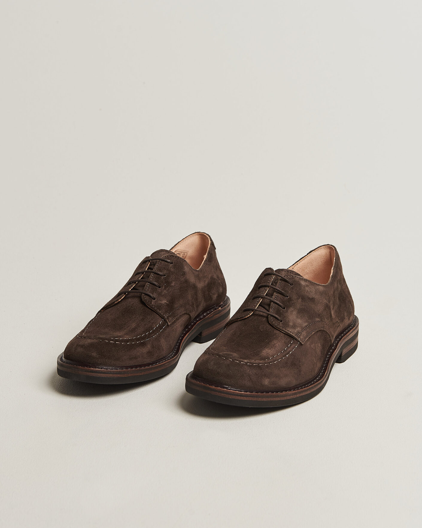 Mies | Derby-kengät | Astorflex | Carlflex Moc Toe Dark Brown Suede